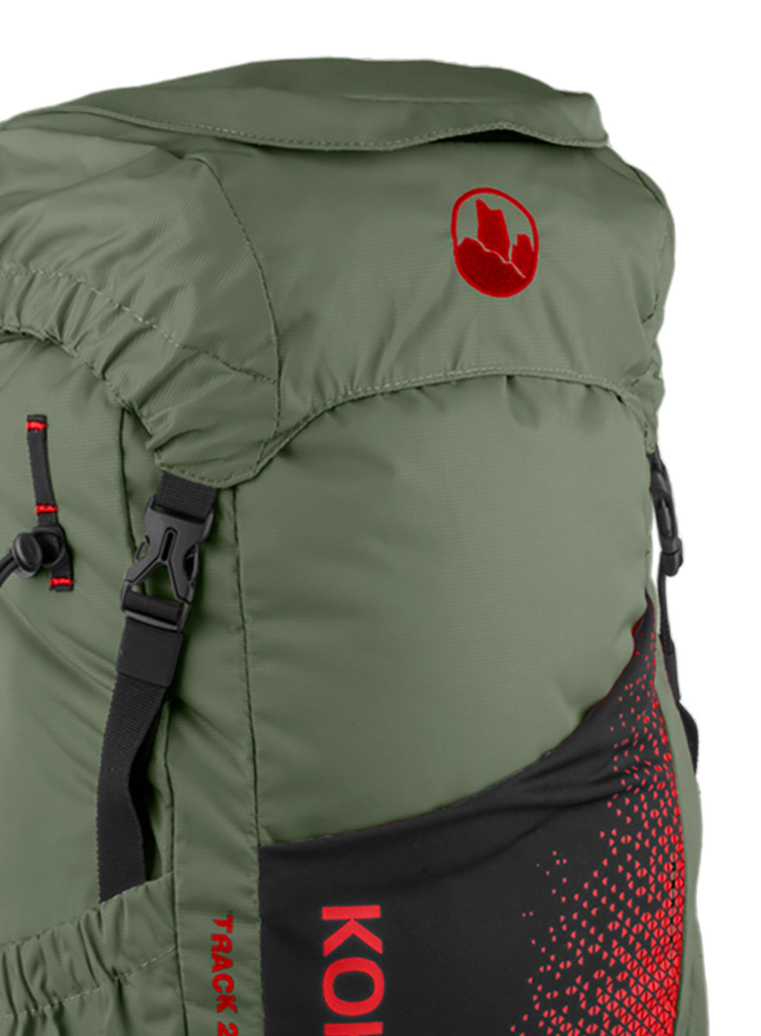 Wanderrucksack Kohla Track 23L - bronze green/scarlet/caviar