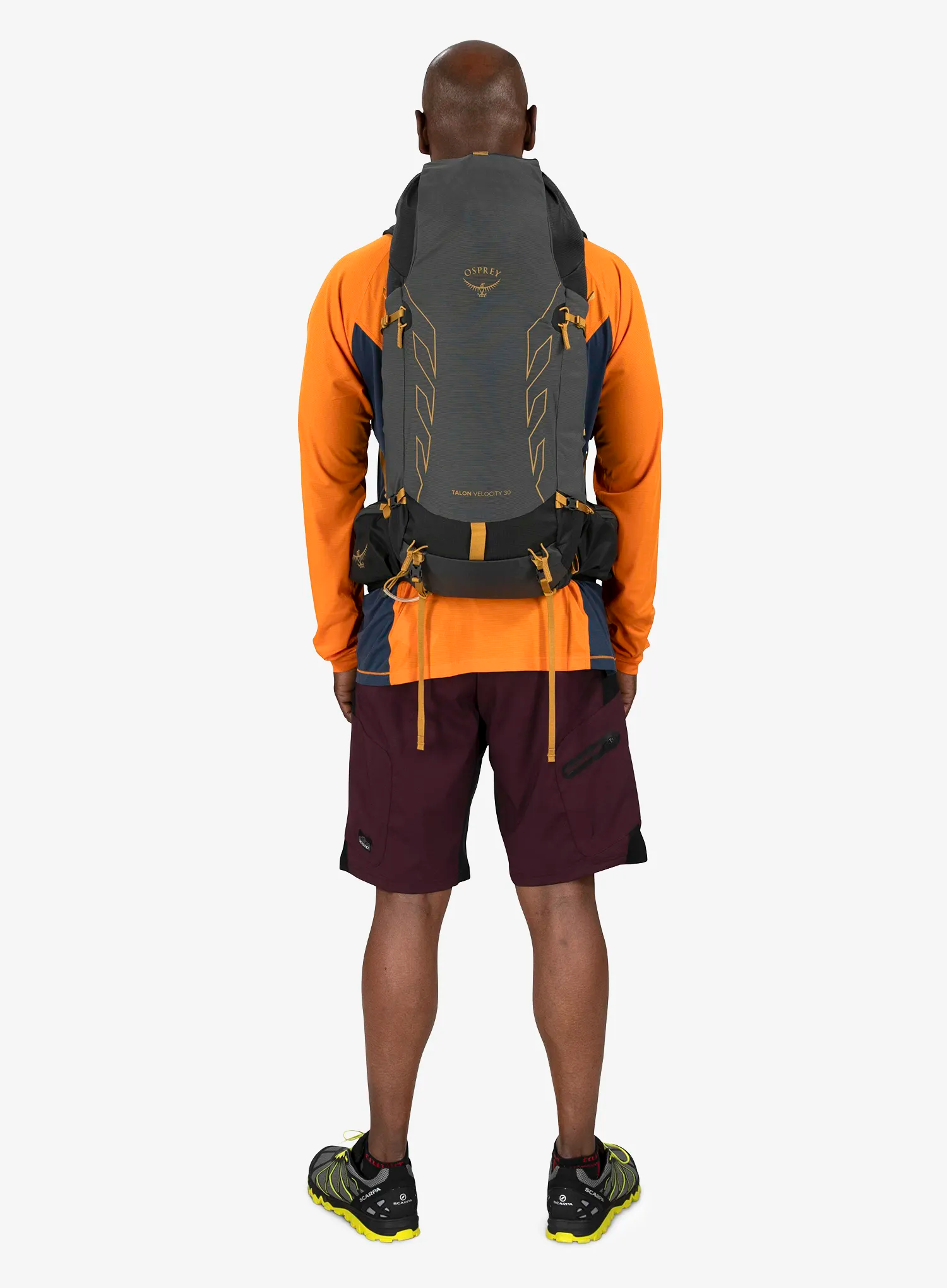 Wanderrucksack Osprey Talon Velocity 30 - drk charcoal tumbleweed yellow