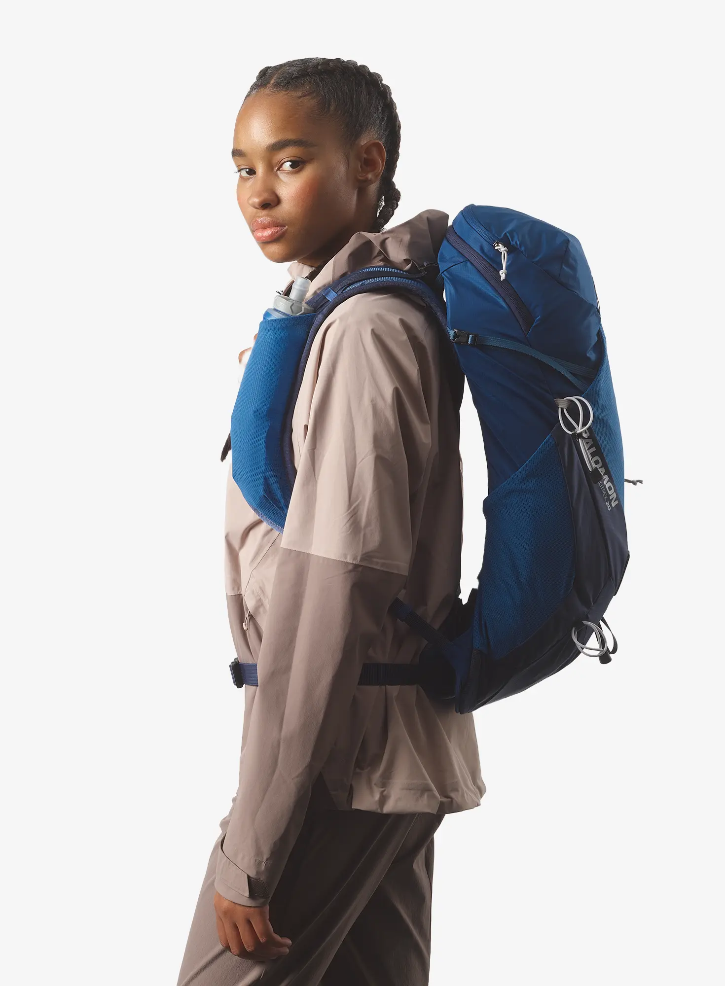 Rucksack mit Netzrcken Salomon Aerotrek 20 - poseidon/black iris/blue |  8a.de