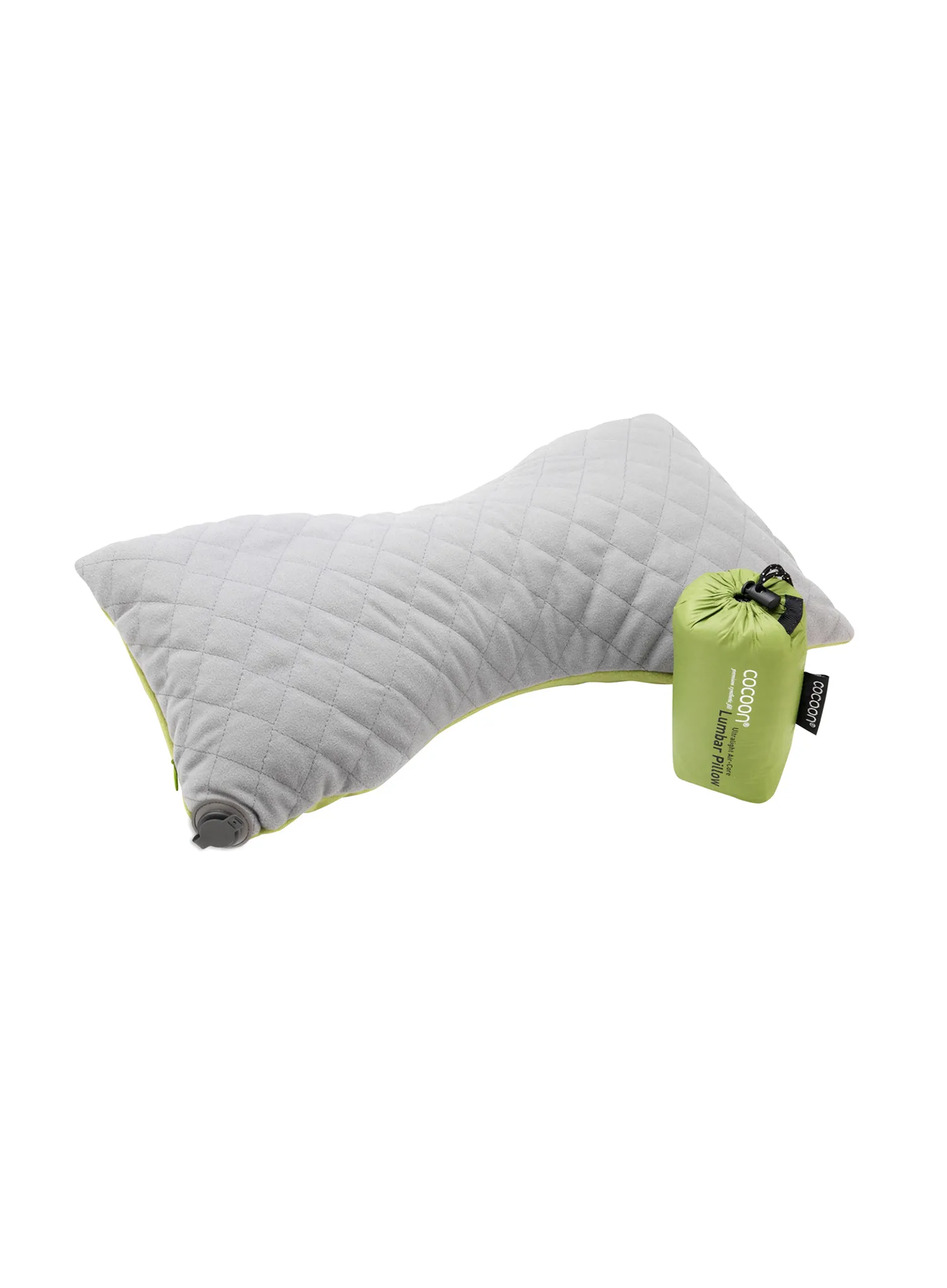 Kissen Cocoon Lumbar Support Pillow - wasabi/grey