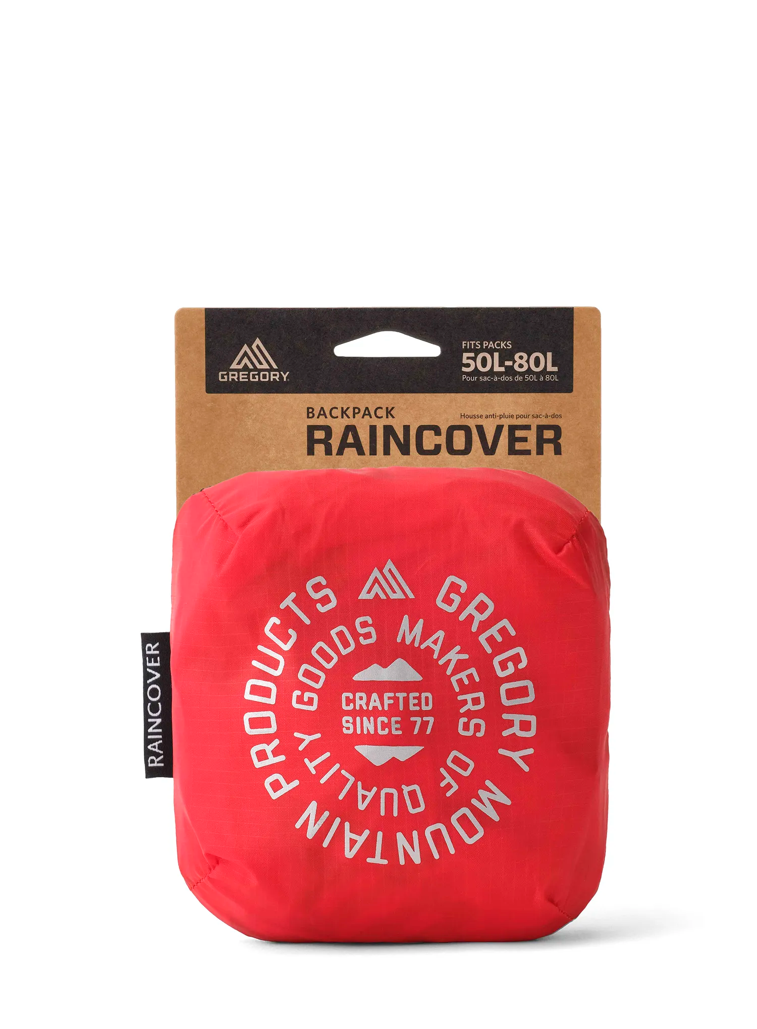 Rucksack-Schutzhülle Gregory Raincover 50/80 l - beaming red