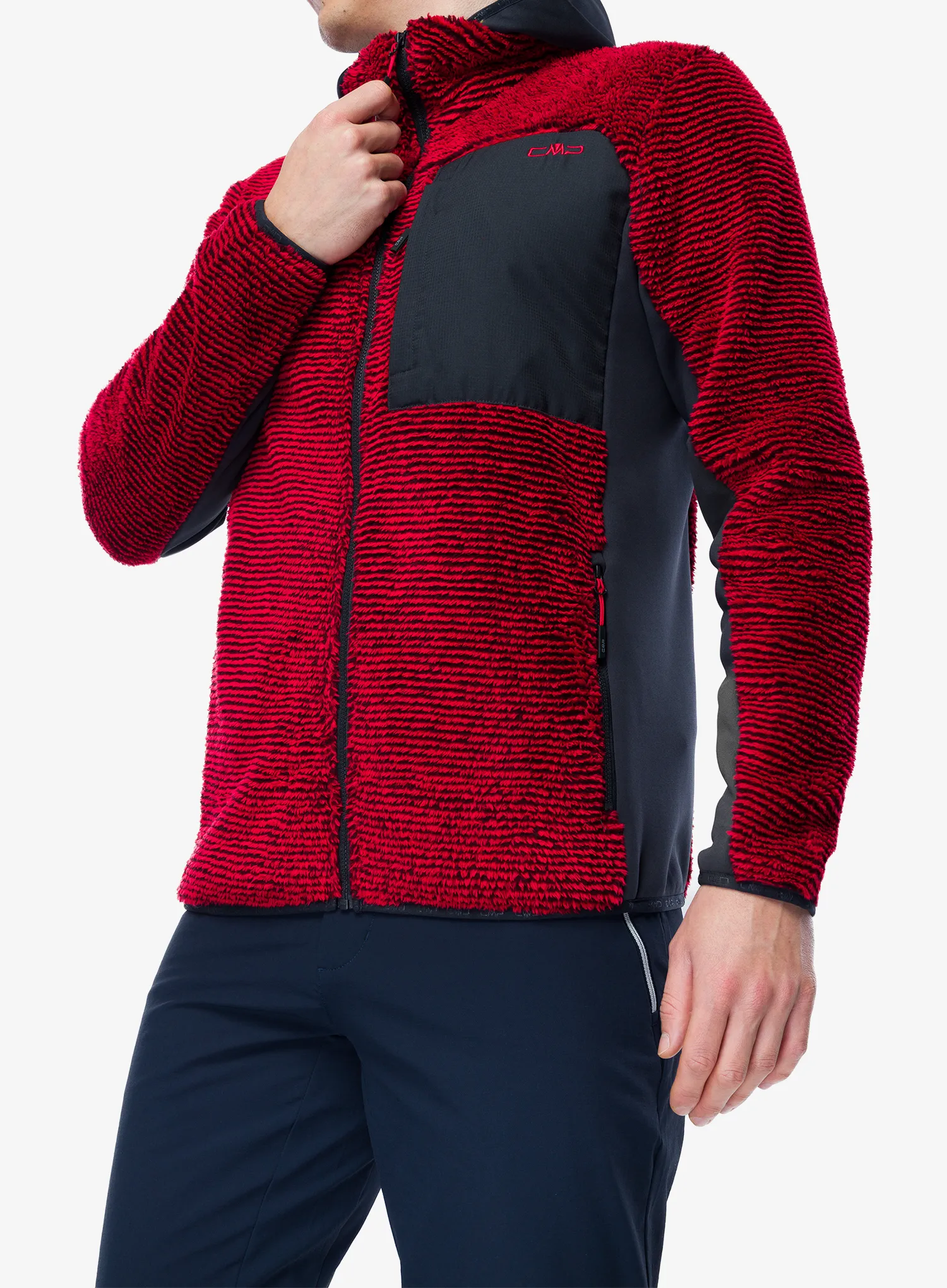 Fleecepullover CMP Gravix - ferrari/antracite