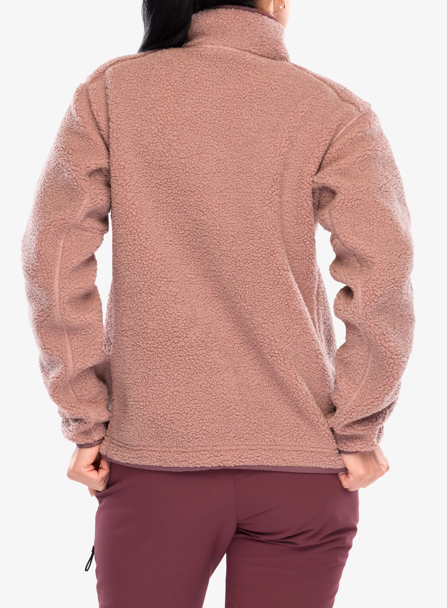 Fleecepullover Damen adidas TERREX Xpl Pile Snap - warm clay