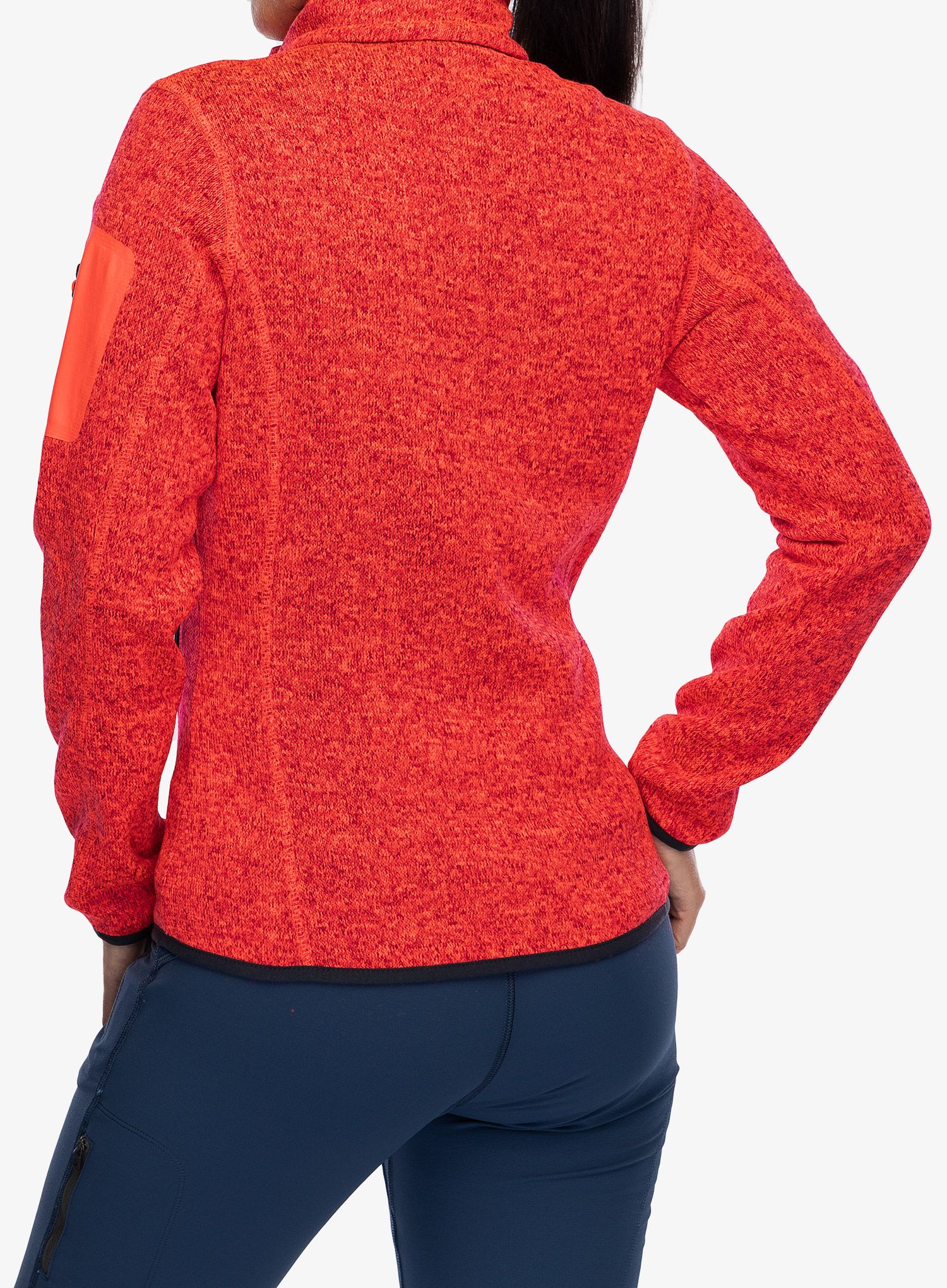 Fleecepullover Damen CMP Haze Jacket - redfluo/antracite