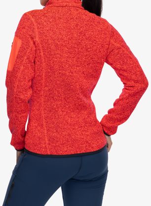 Fleecepullover Damen CMP Haze Jacket - redfluo/antracite