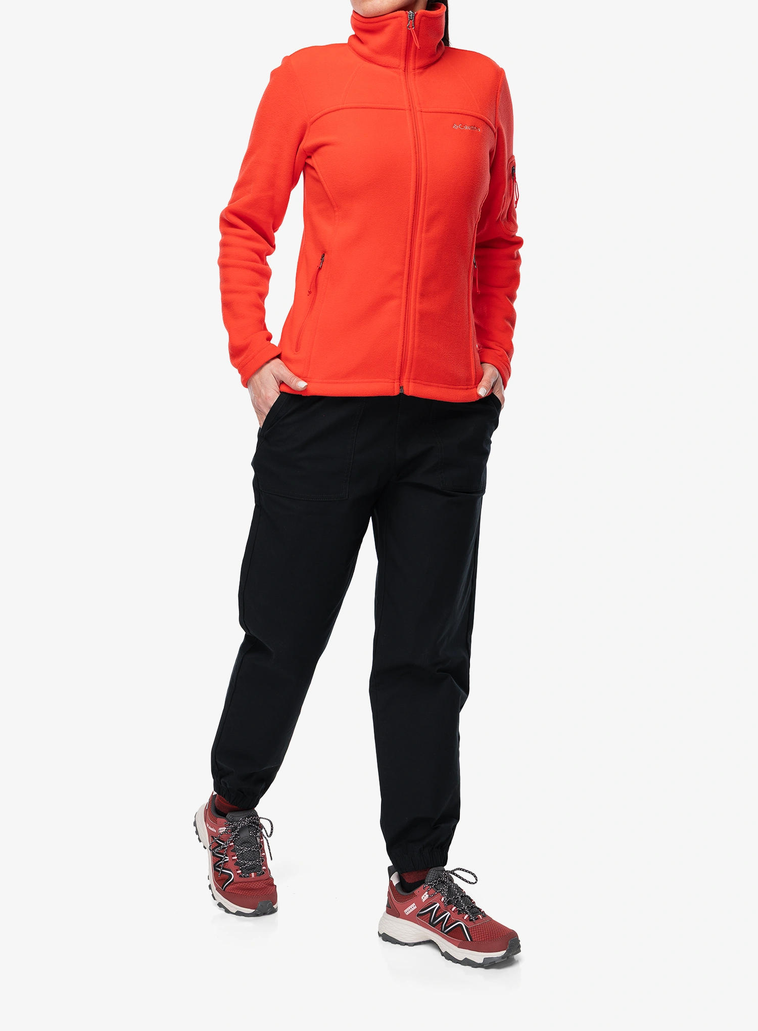 Fleecepullover Damen Columbia Fast Trek II Jacket - poppy red