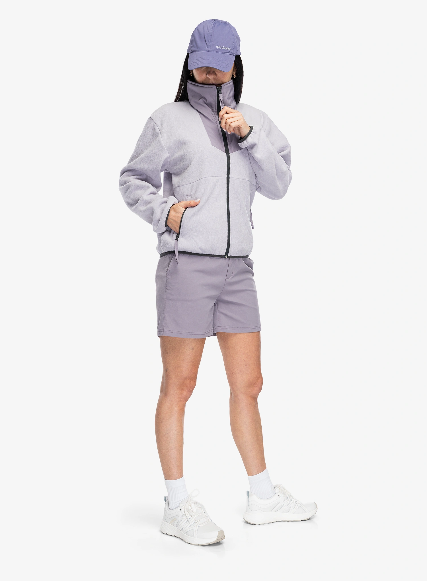 Fleecepullover Damen Columbia Sequoia Grove Full Zip Fleece - lavender pearl/shale purple