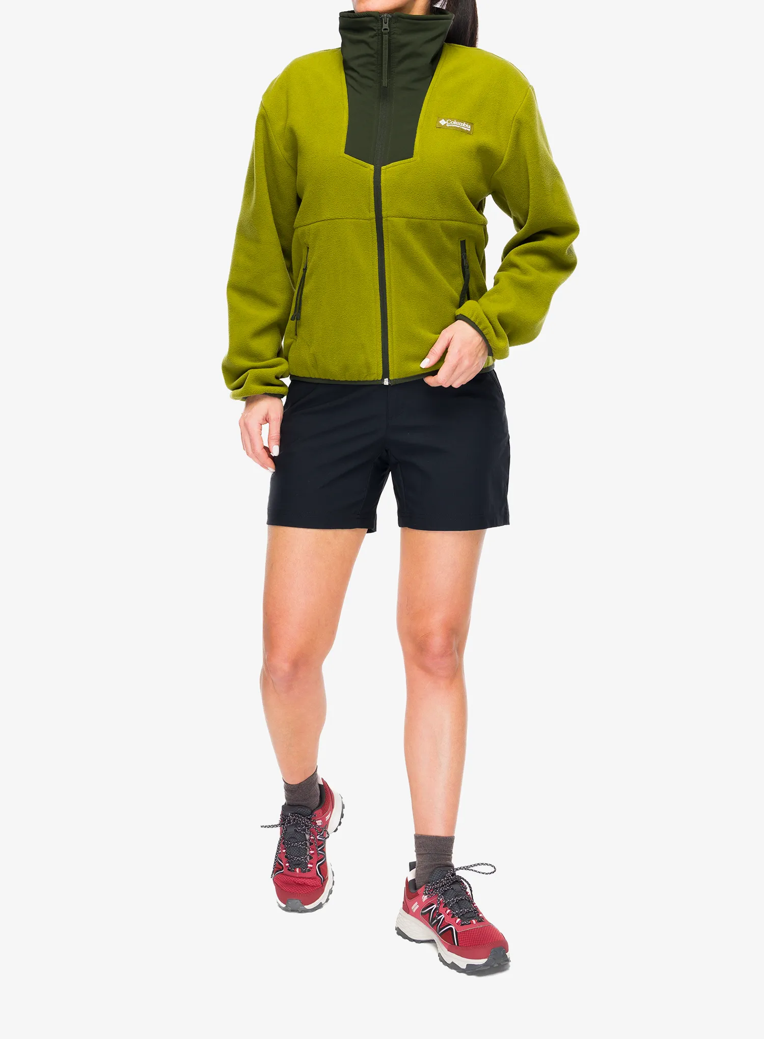 Fleecepullover Damen Columbia Sequoia Grove Full Zip Fleece - mossy green/greenscape