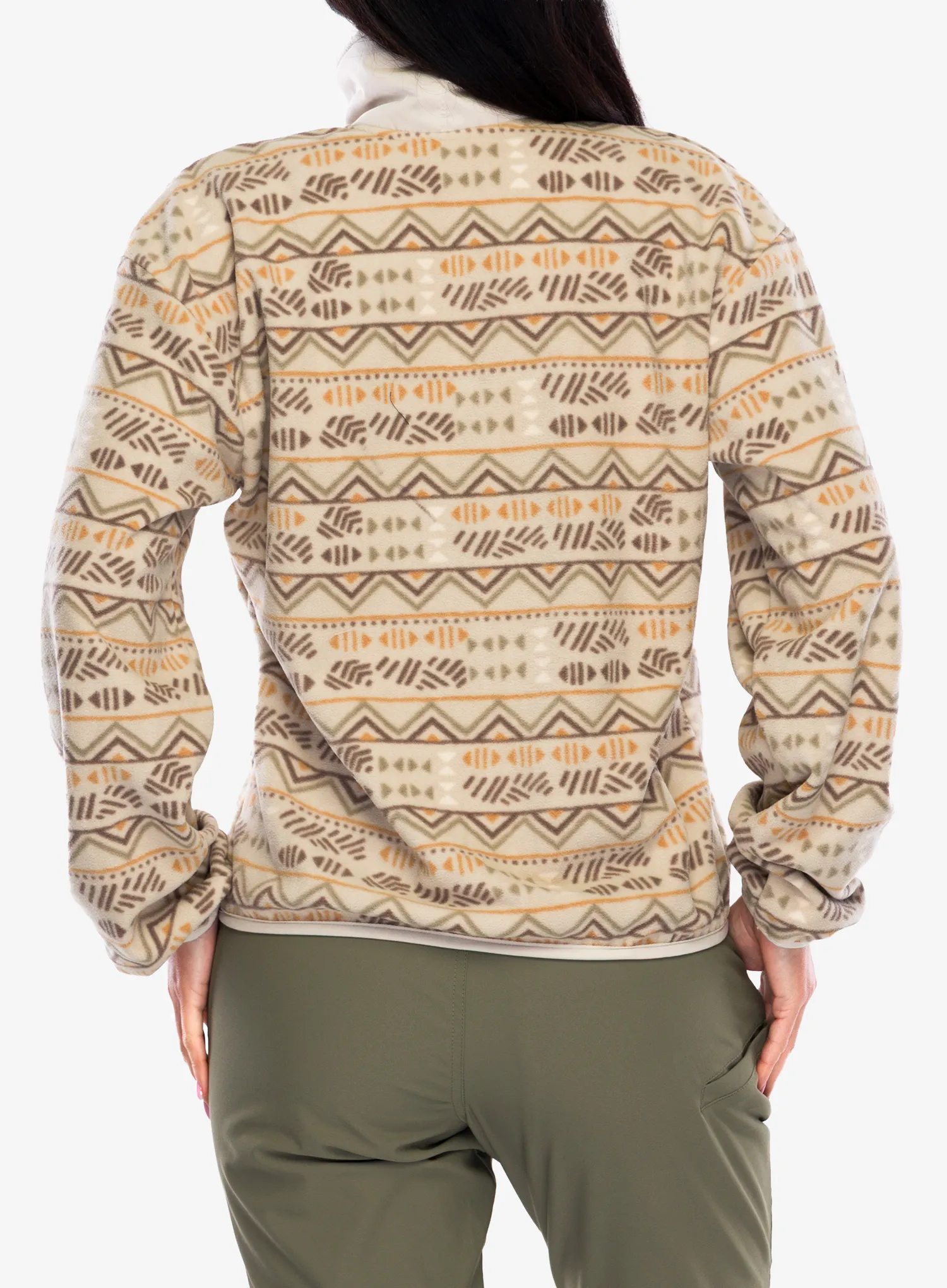 Fleecepullover Damen Columbia Sequoia Grove Printed Half Zip - dark stone horizons