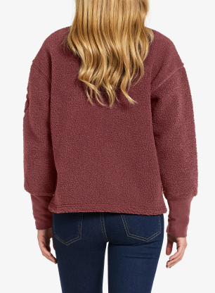 Fleecepullover Damen Didriksons Mella Full Zip 3 - old rust