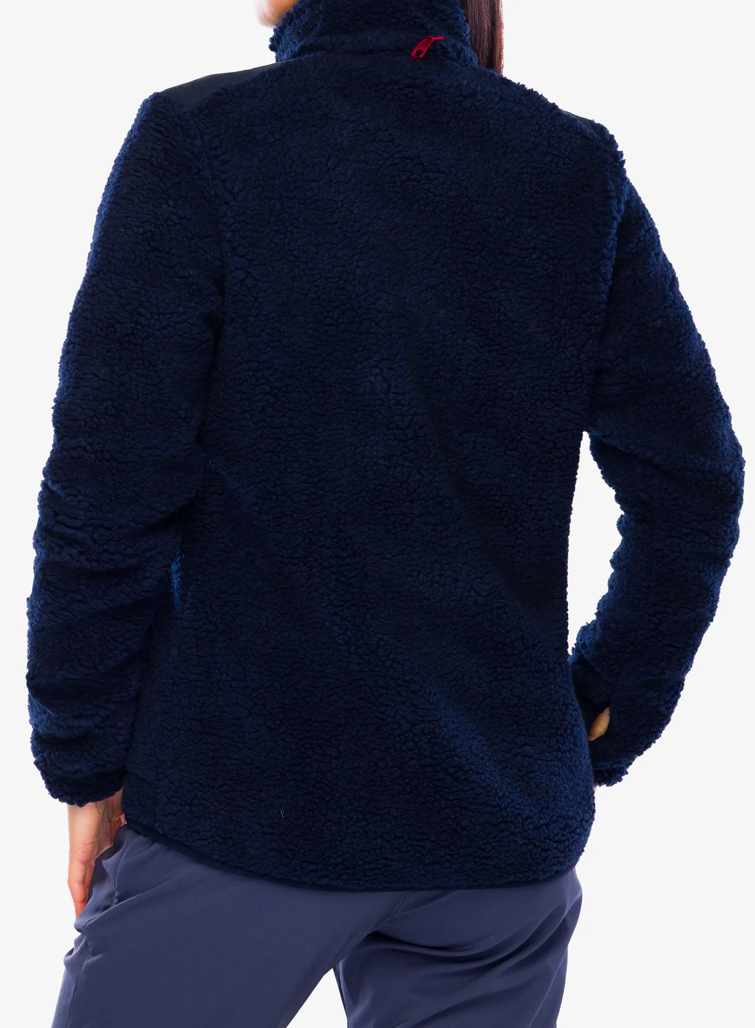 Fleecepullover Damen Dovre Teddy Fleece Merino Wool - navy