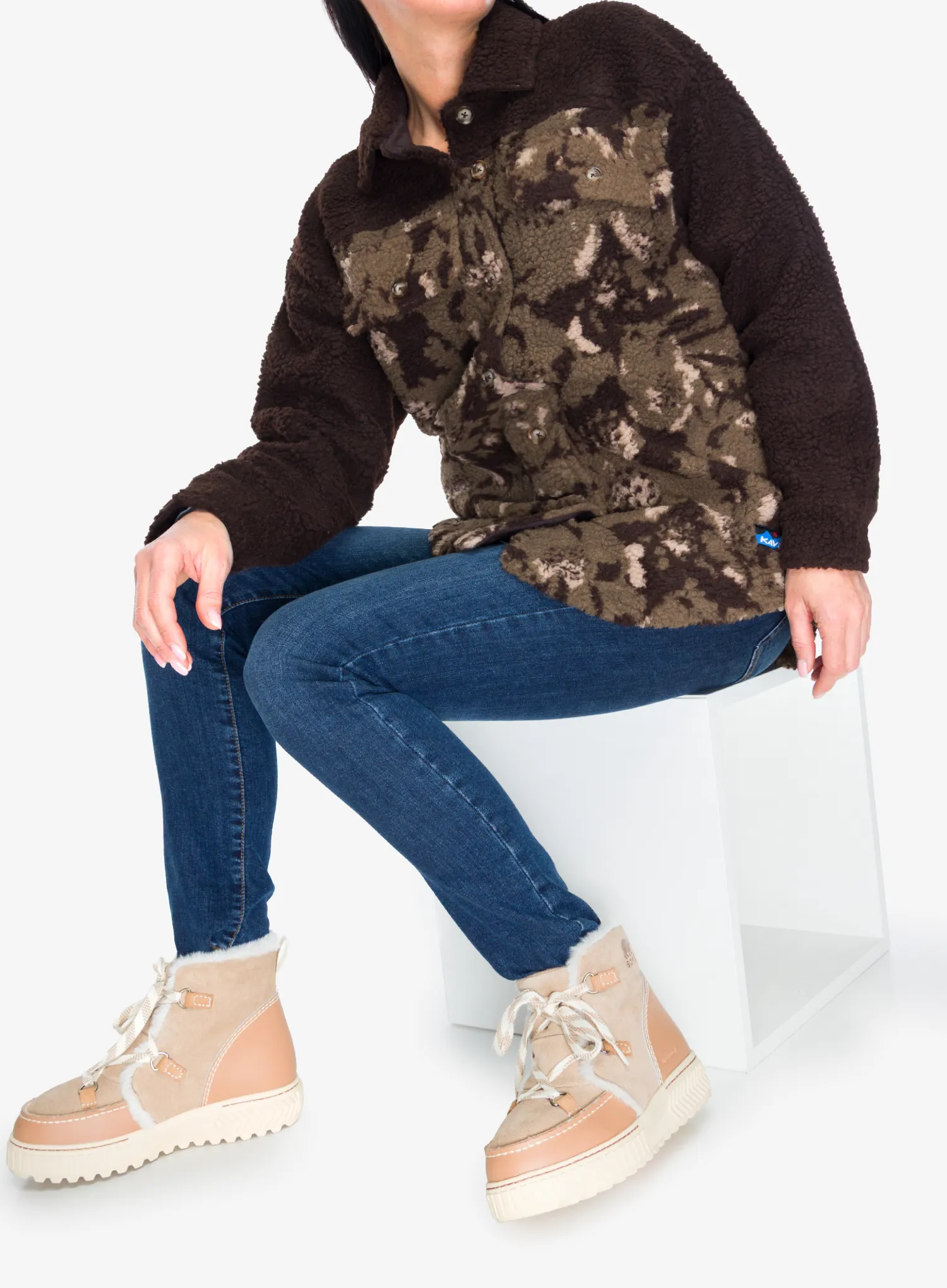 Fleecepullover Damen Kavu Northern Sky - earth bloom