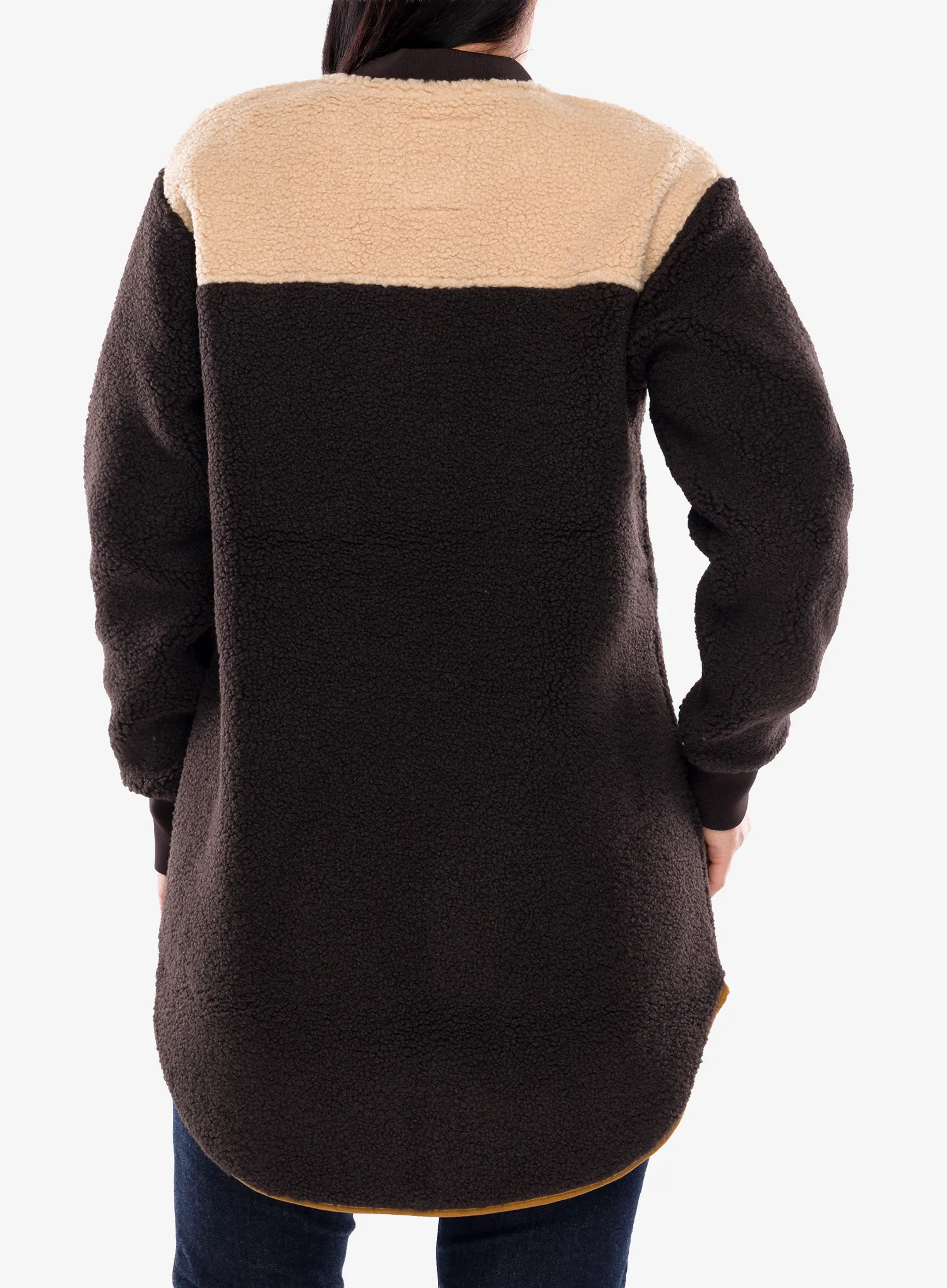 Fleecepullover Damen Kavu Wintervale - coffee