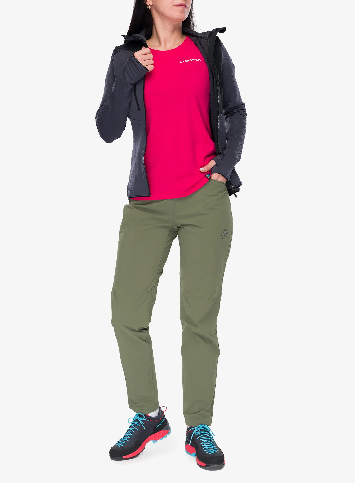 Fleecepullover Damen La Sportiva Lucendro Thermal Hoody - onyx/black