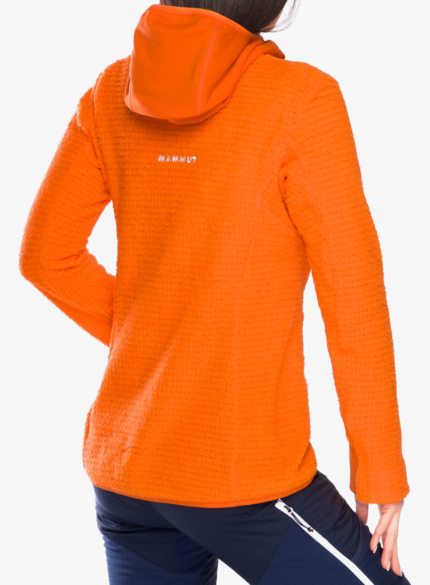 Fleecepullover Damen Mammut Eiger Nordwand Pro ML Air Hooded Jacket - eiger orange