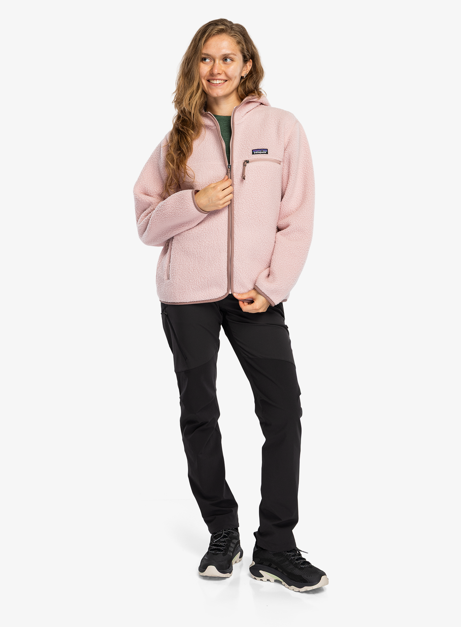 Fleecepullover Damen Patagonia Retro Pile Hoody - fuzzy mauve