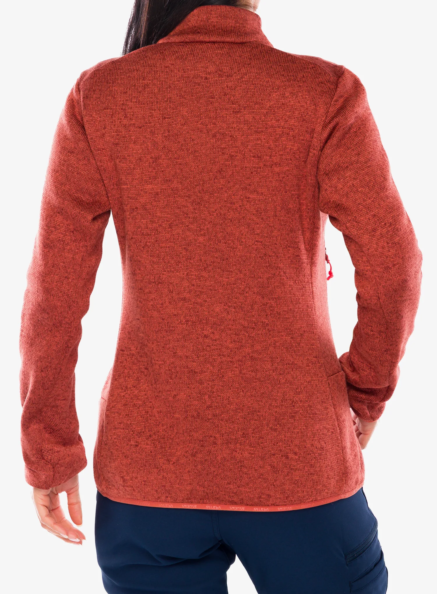 Fleecepullover Damen Salewa Puez Rocca PL Jacket - etruscan red
