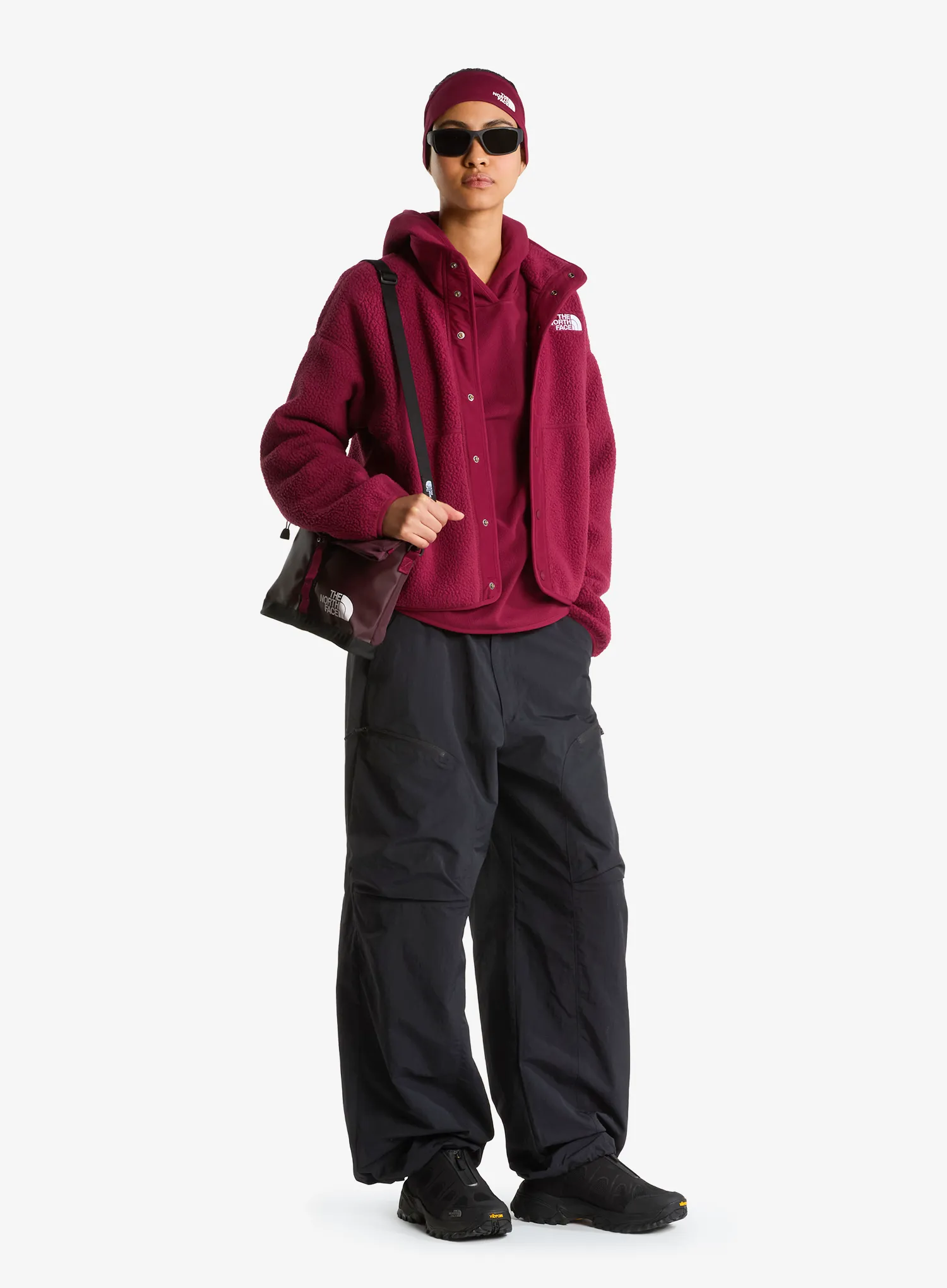 Fleecepullover Damen The North Face Cragmont Snap Front Fleece Jacket - burgundy crush