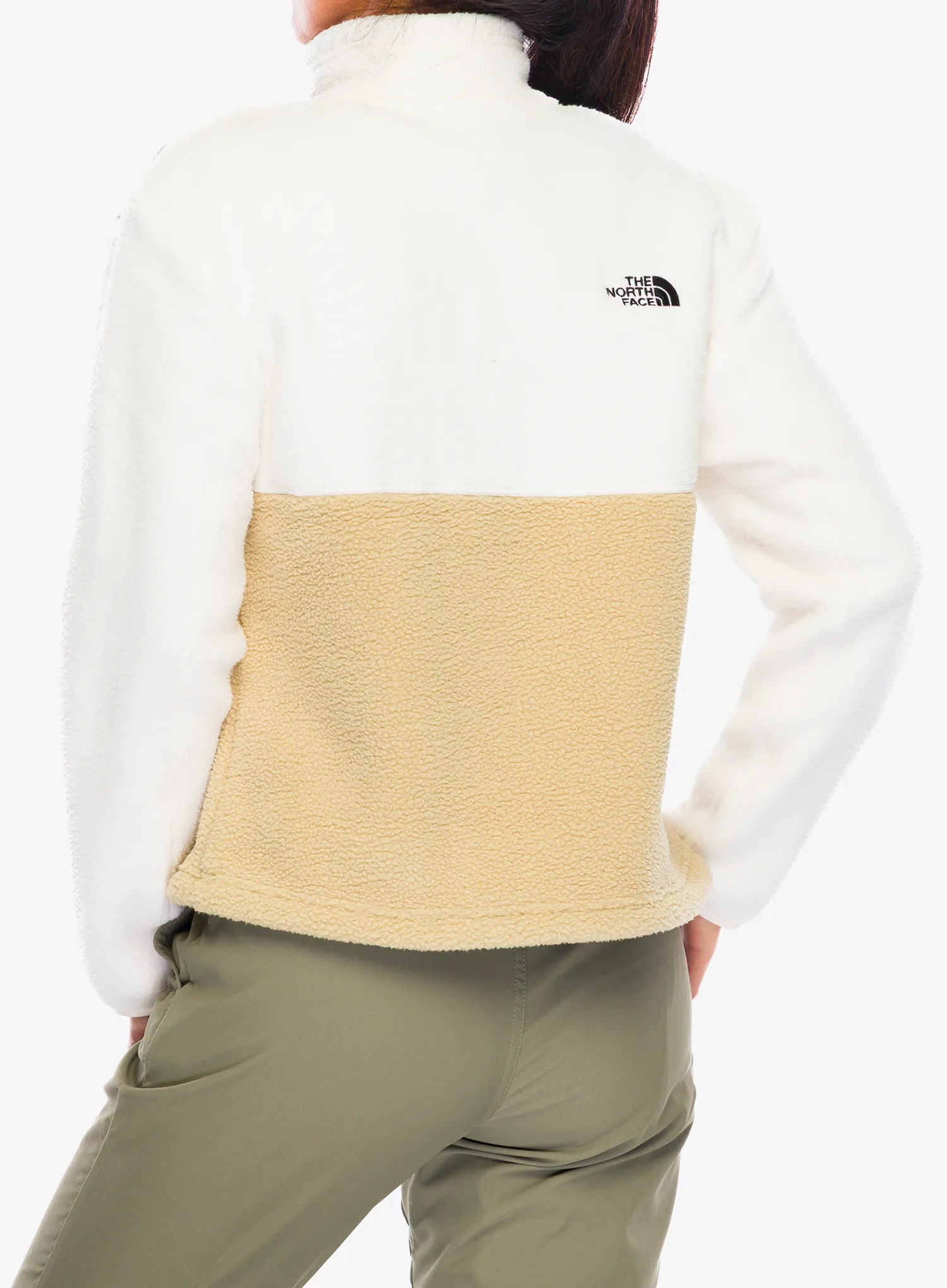 Fleecepullover Damen The North Face Yumiori 1/4 Zip - khaki stone/white dune