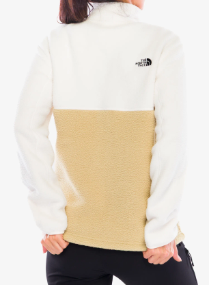 Fleecepullover Damen The North Face Yumiori Full Zip - khaki stone/white dune