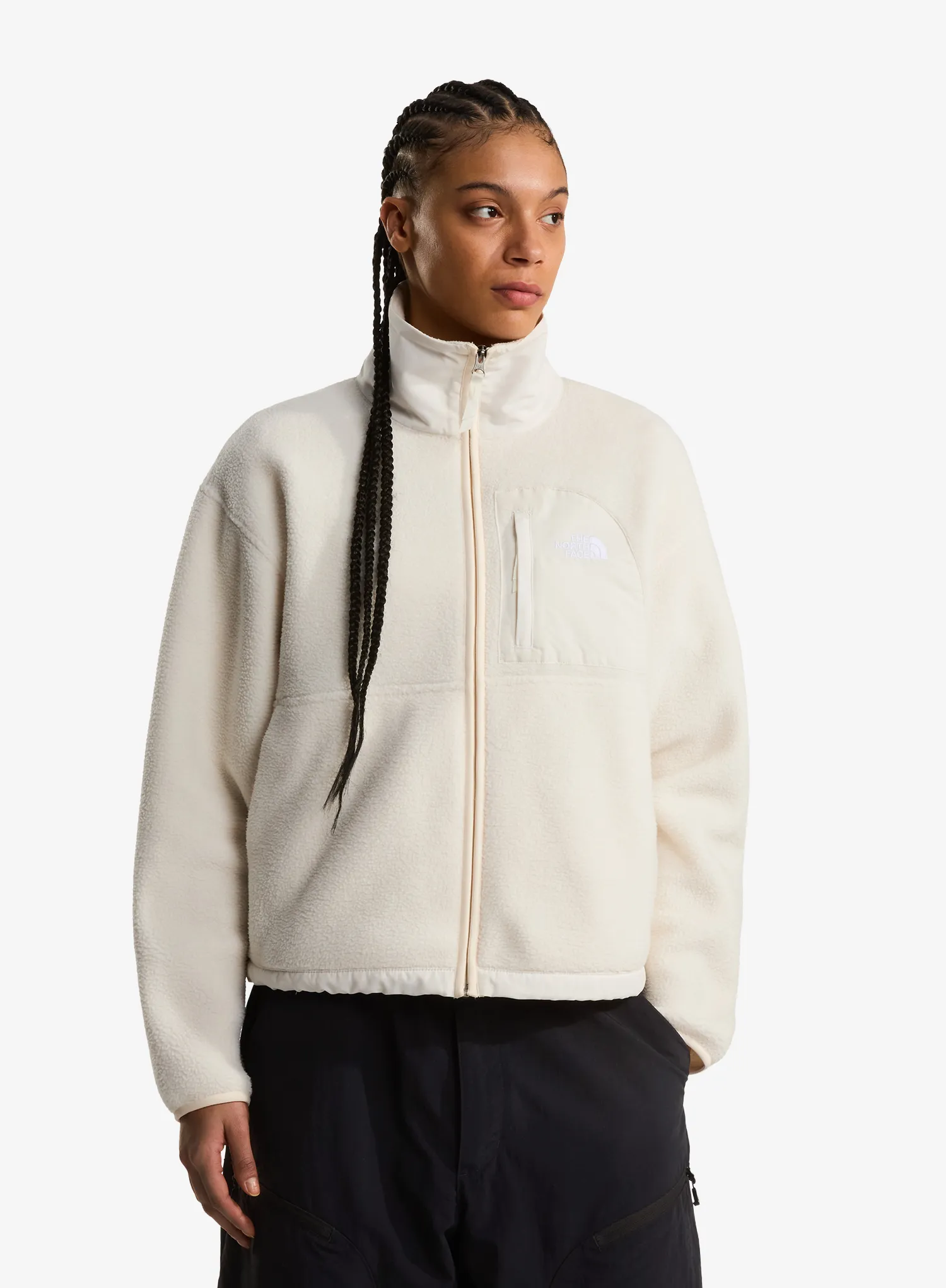 Fleecepullover Damen The North Face Yumiori Off Peak Full Zip Jacket - white dune