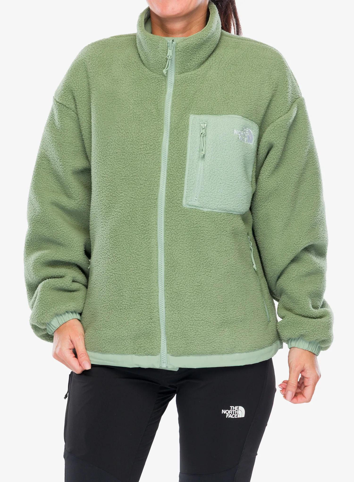 Fleecepullover Damen The North Face Yumiori Reversible Jacket - slate moss/bark mist