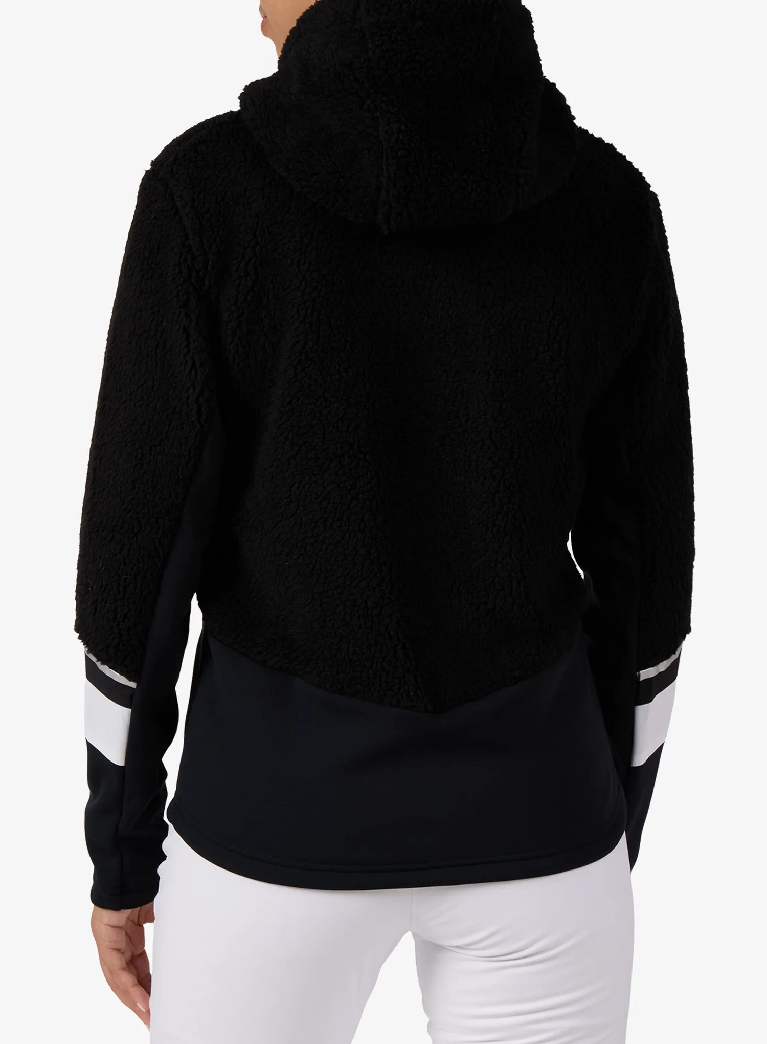 Fleecehoodie Damen Rossignol Wispile Fleece Full-Zip Hoodie - black