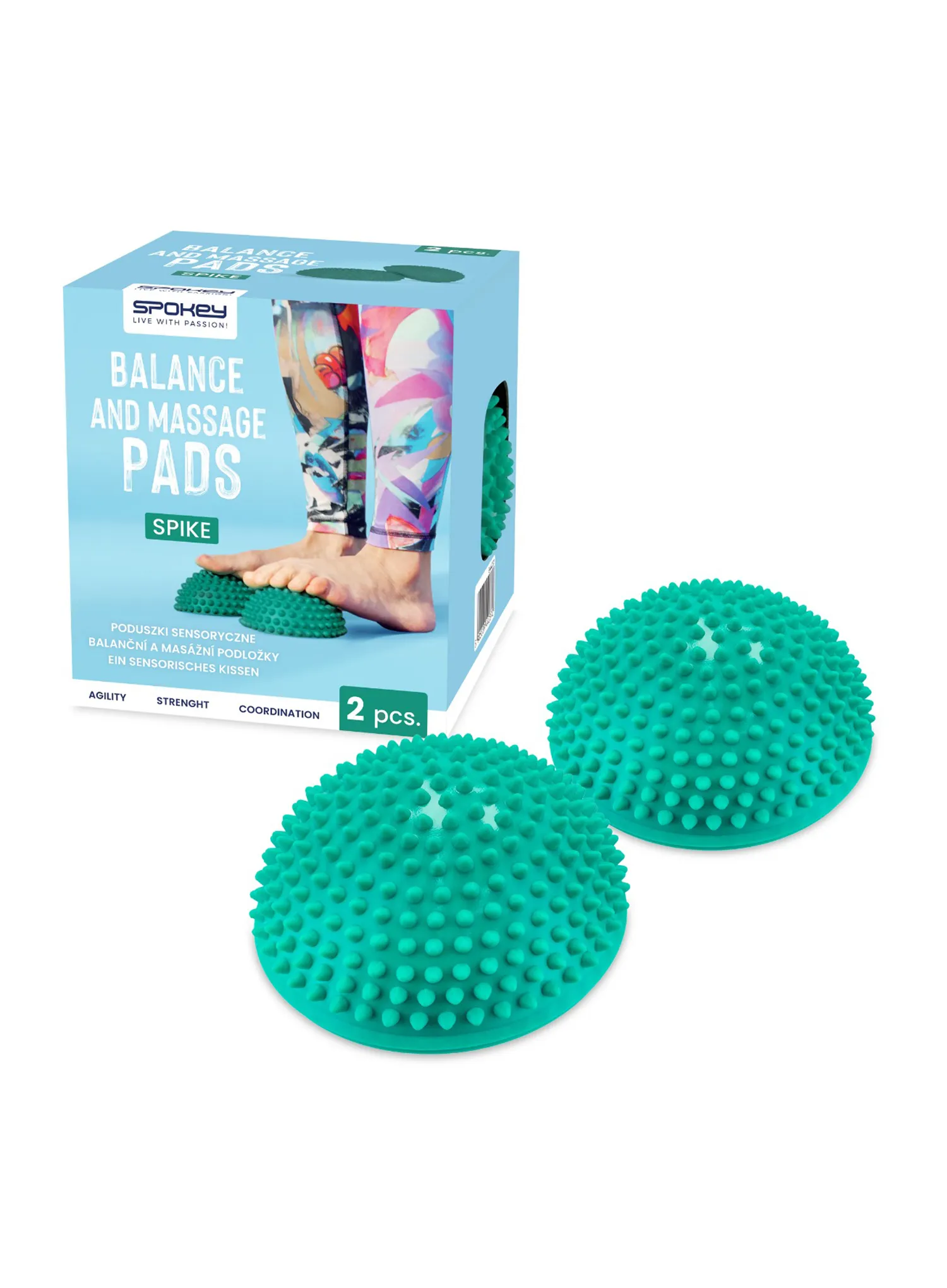 Sensorik-Halbkugeln Spokey Spike - green