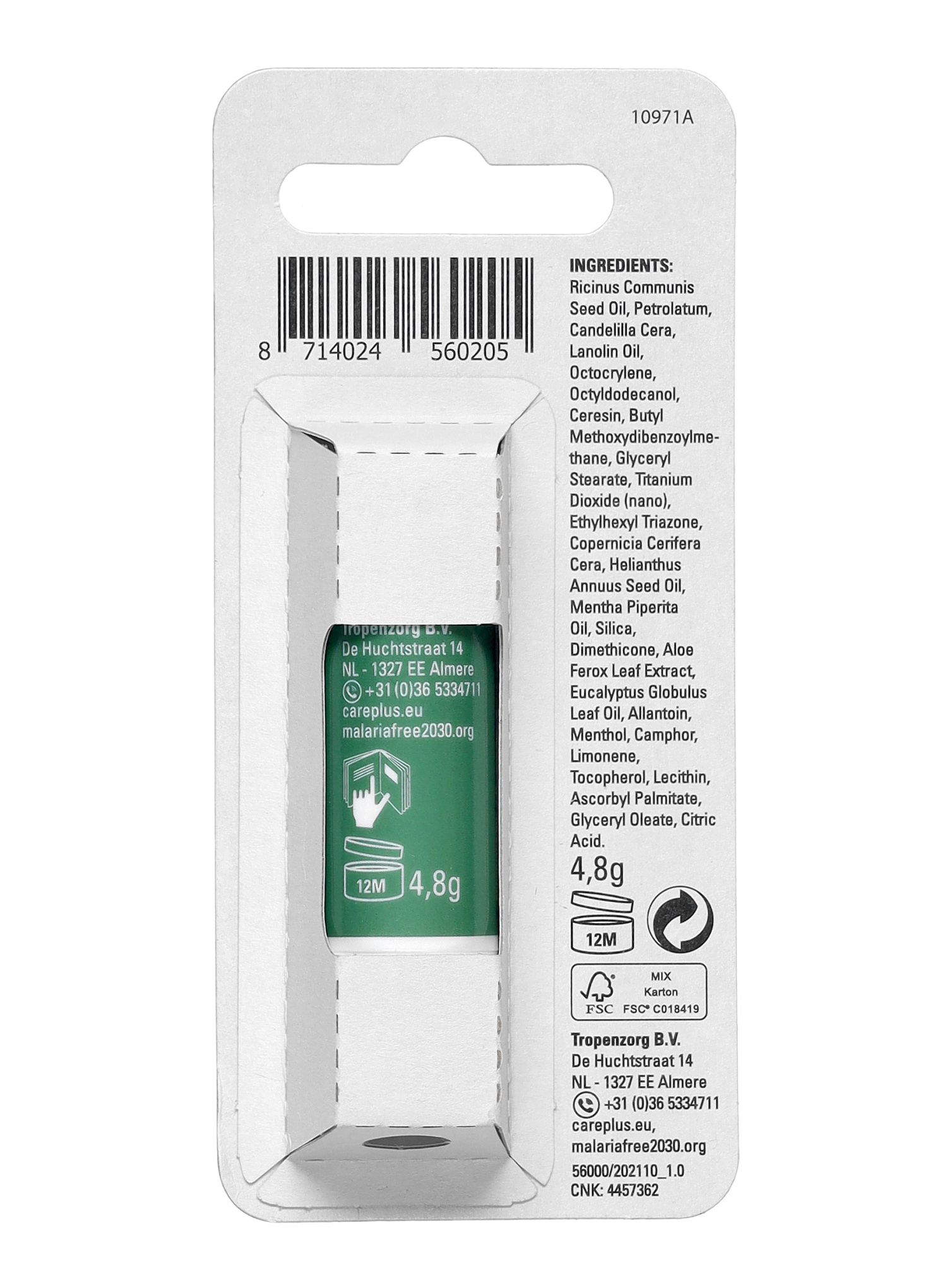 Lippenstift Care Plus Sun Protection Lipstick SPF 30 4,8g
