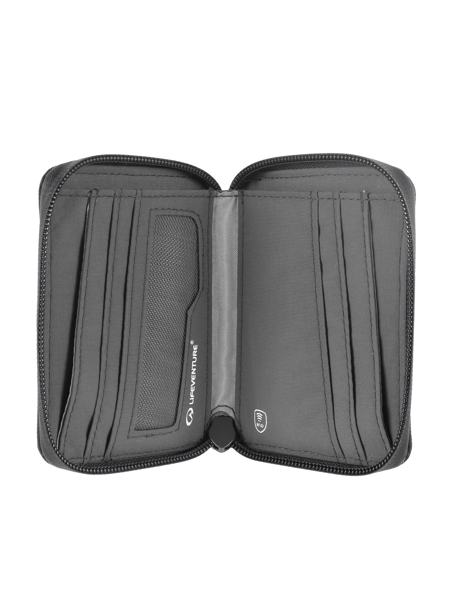 Geldbeutel Lifeventure Recycled RFID Bi-Fold Wallet - grey