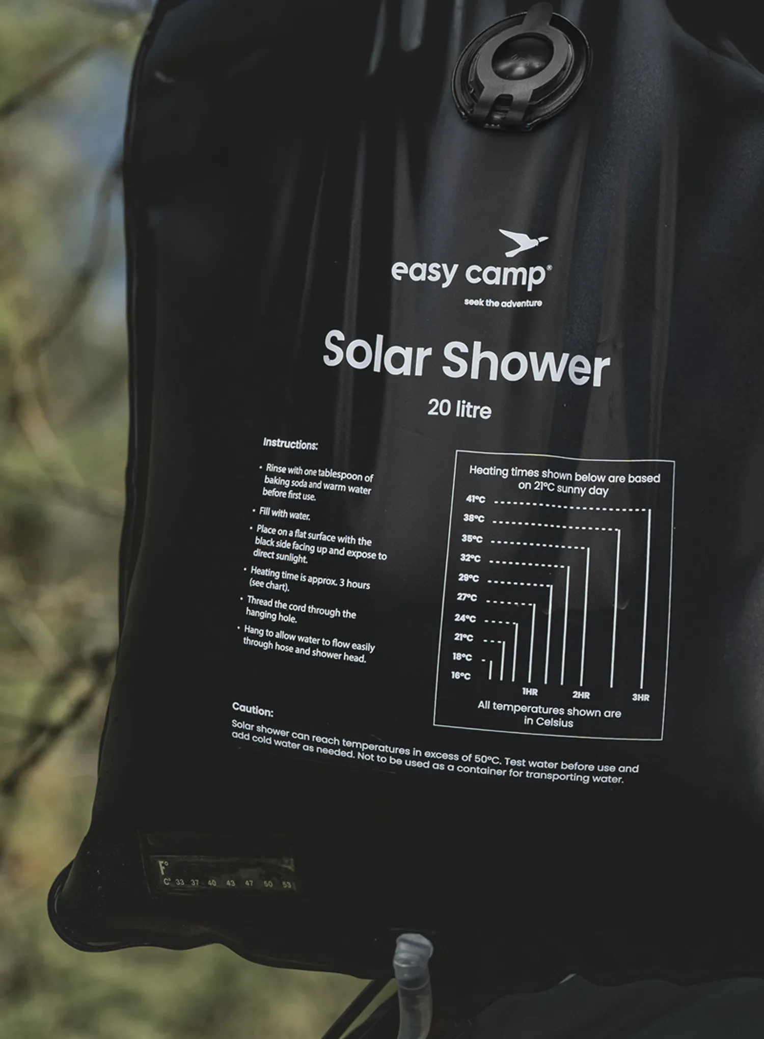 Dusche Easy Camp Solar Shower - black