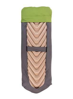 Bettlaken Klymit Luxe V Sheet Pad Cover - green/grey