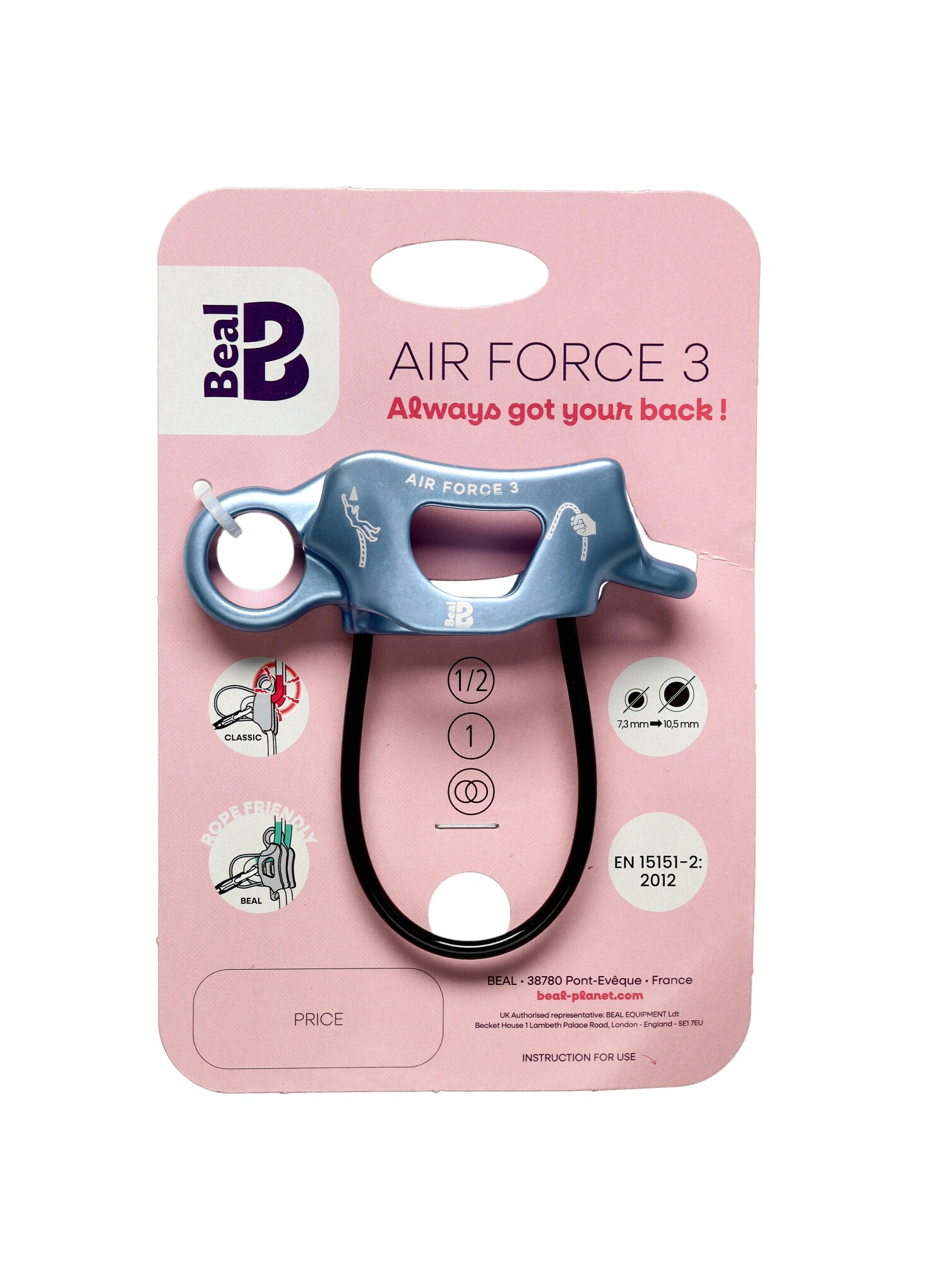 Sicherungsgerät Beal Air Force 3 - blue/blue