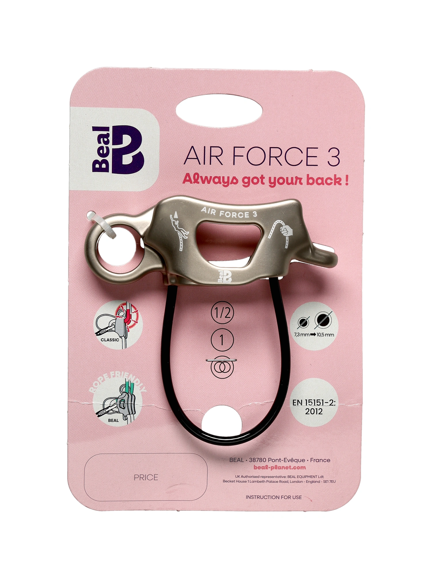Sicherungsgerät Beal Air Force 3 - stone