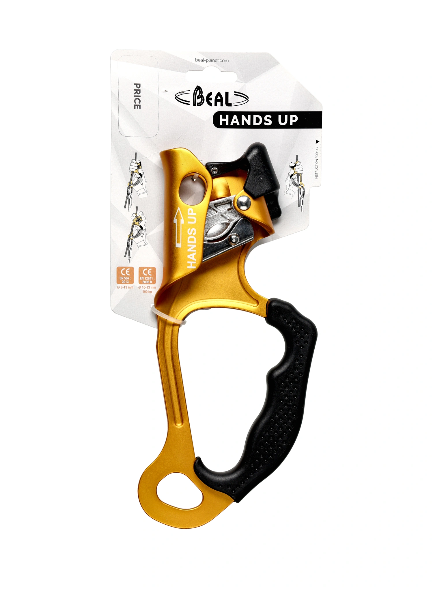 Steigklemme Beal Hands Up - yellow