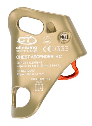 Steigklemme Climbing Technology/SKYLOTEC Chest Ascender+ HC - grey