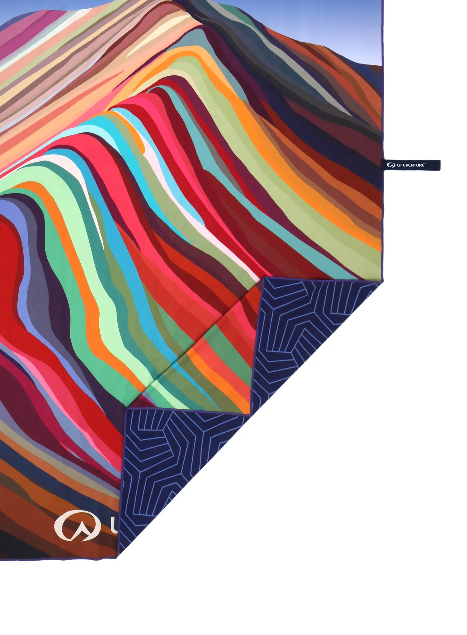 Handtuch schnelltrocknend Lifeventure Recycled SoftFibre Trek Towel - rainbow mountain