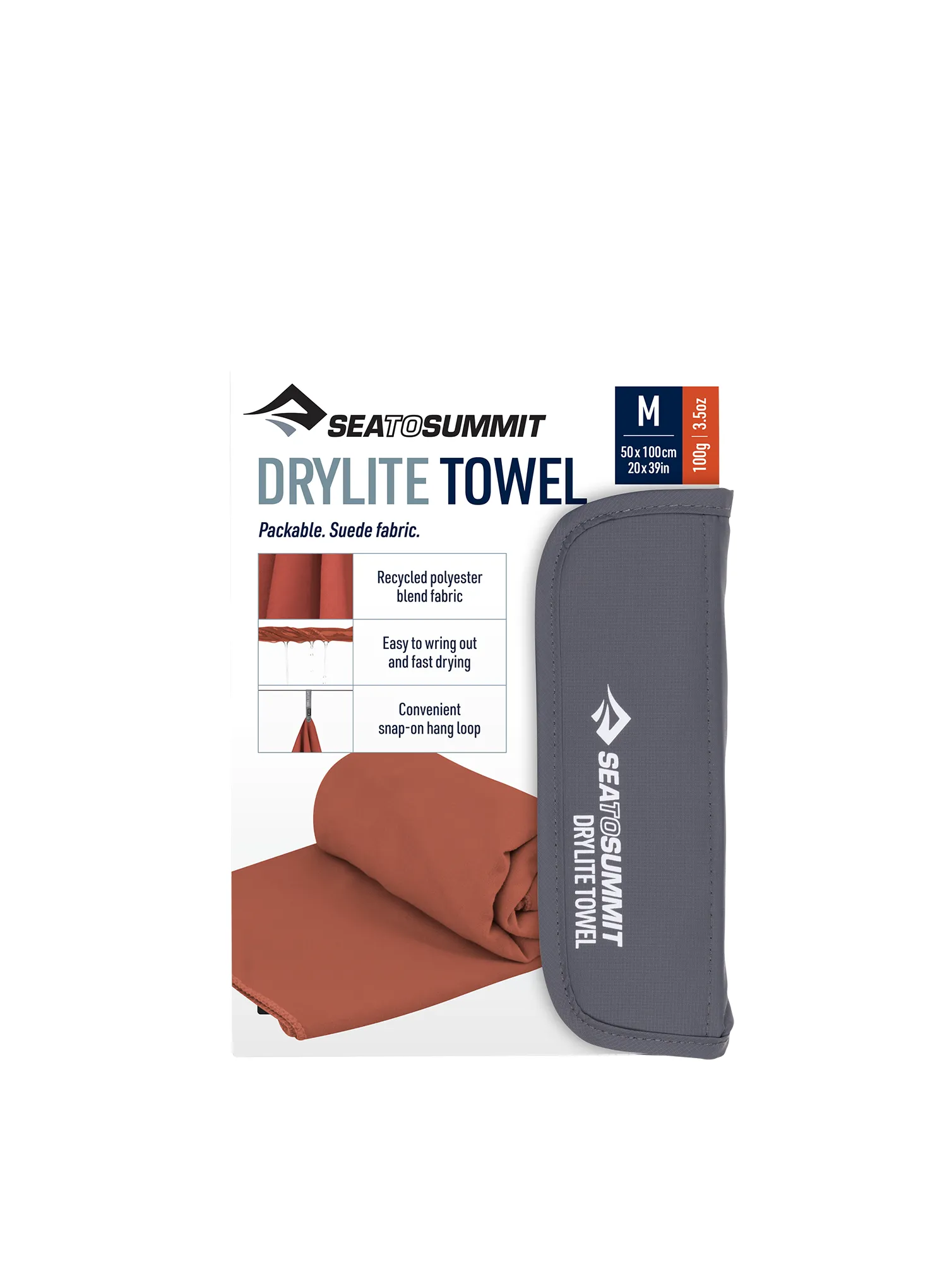 Handtuch schnelltrocknend Sea To Summit DryLite Towel M - picante