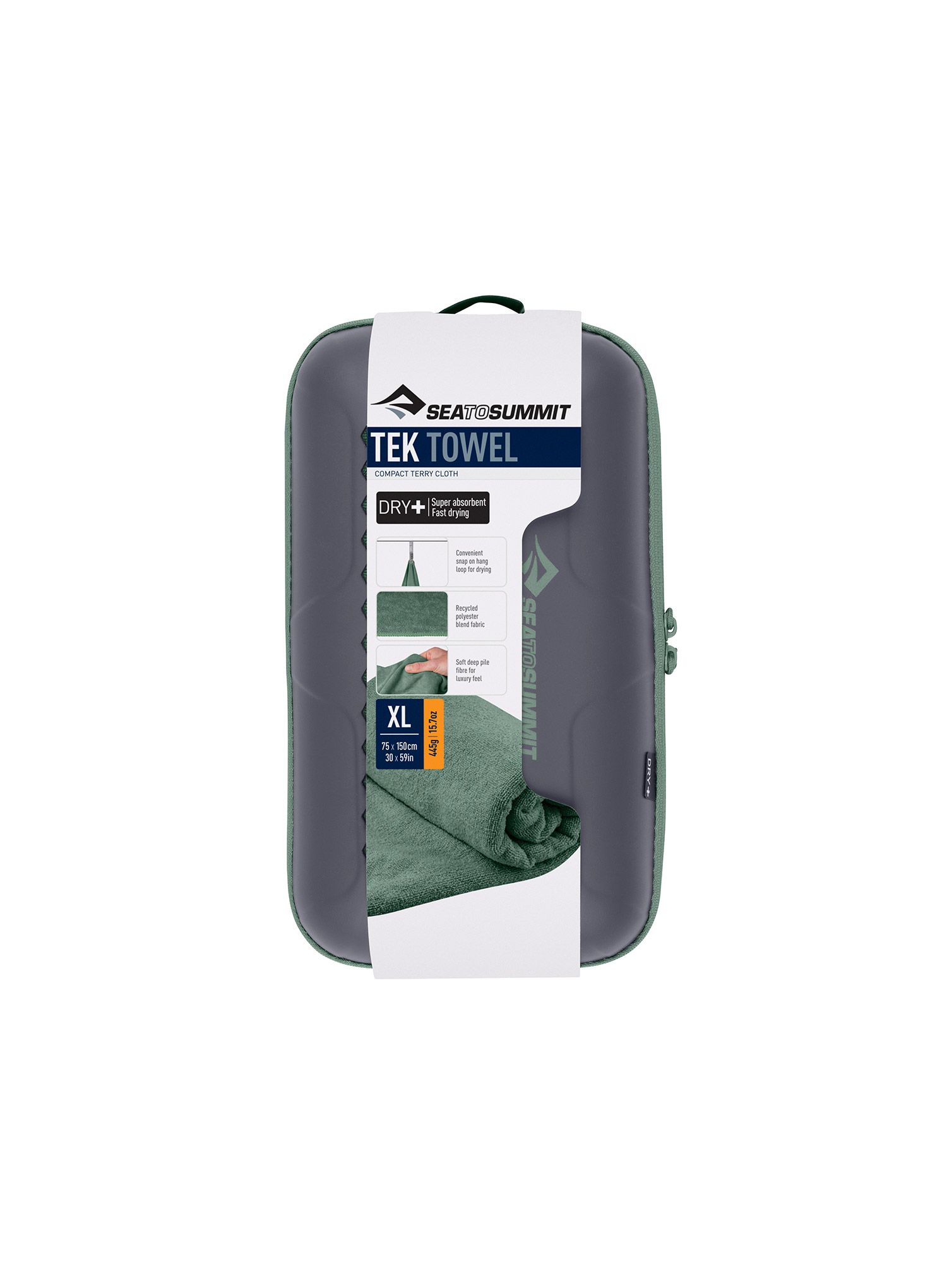 Handtuch schnelltrocknend Sea To Summit Tek Towel XL - sage