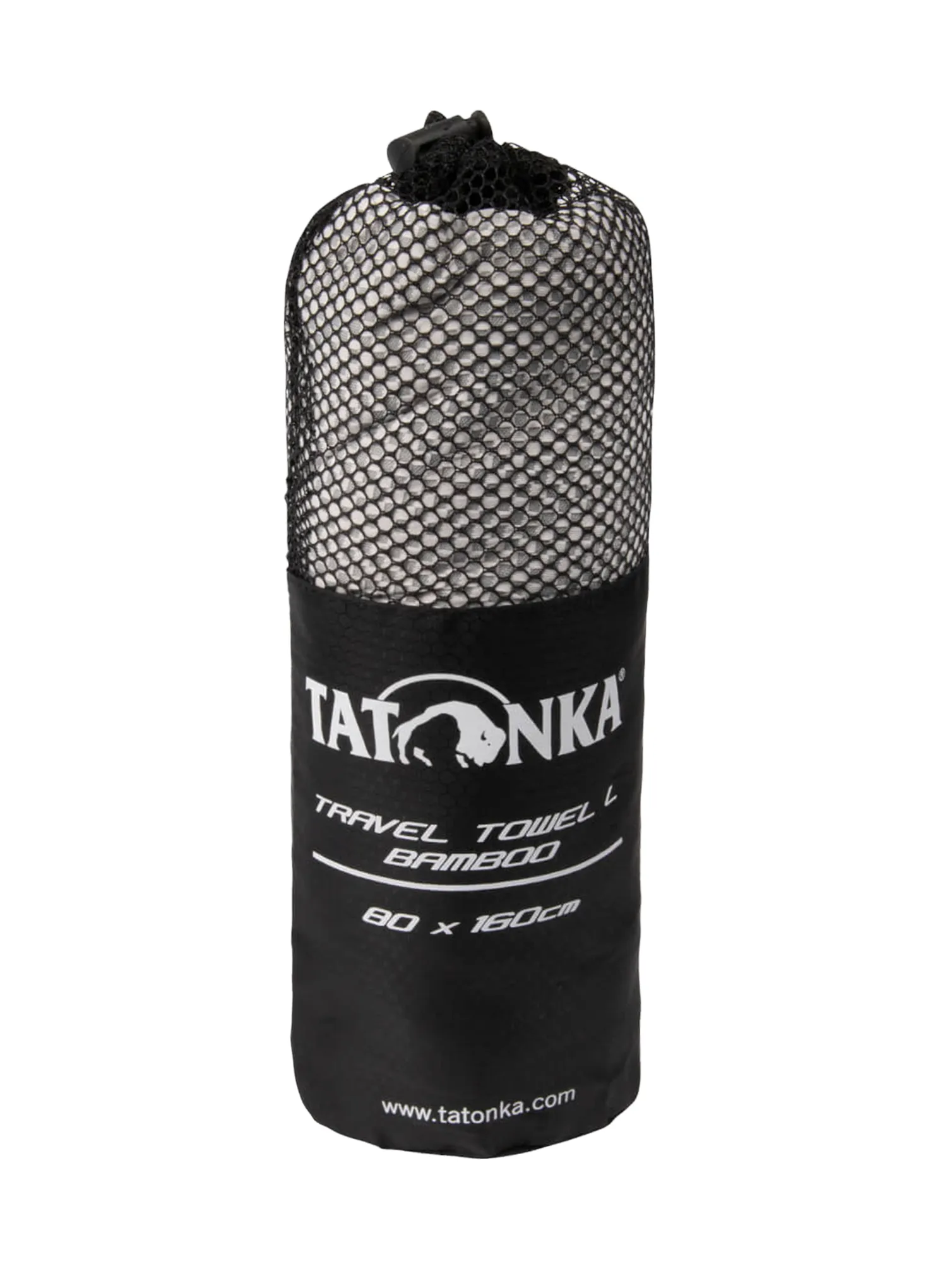 Handtuch schnelltrocknend Tatonka Travel Towel Bamboo L - grey