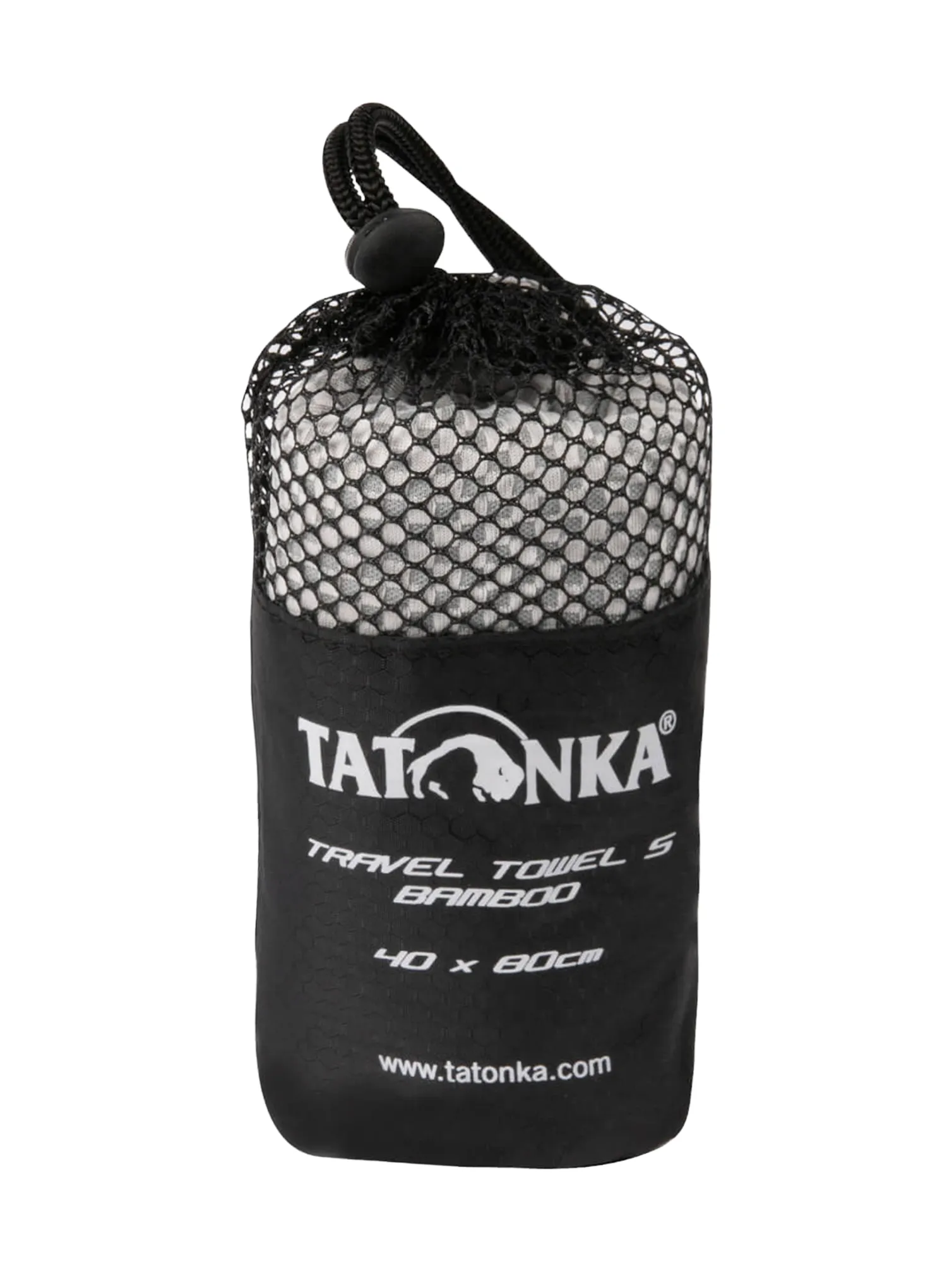 Handtuch schnelltrocknend Tatonka Travel Towel Bamboo S - grey