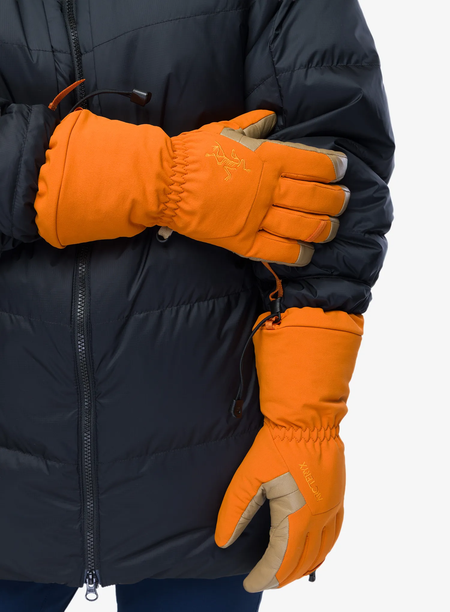 Skihandschuhe Arcteryx Fission SV Glove - copper sky/canvas
