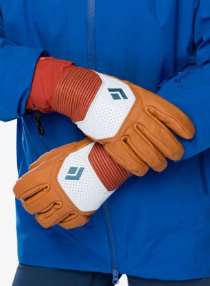 Skihandschuhe Damen Black Diamond Impulse Gloves - henna/belay blue