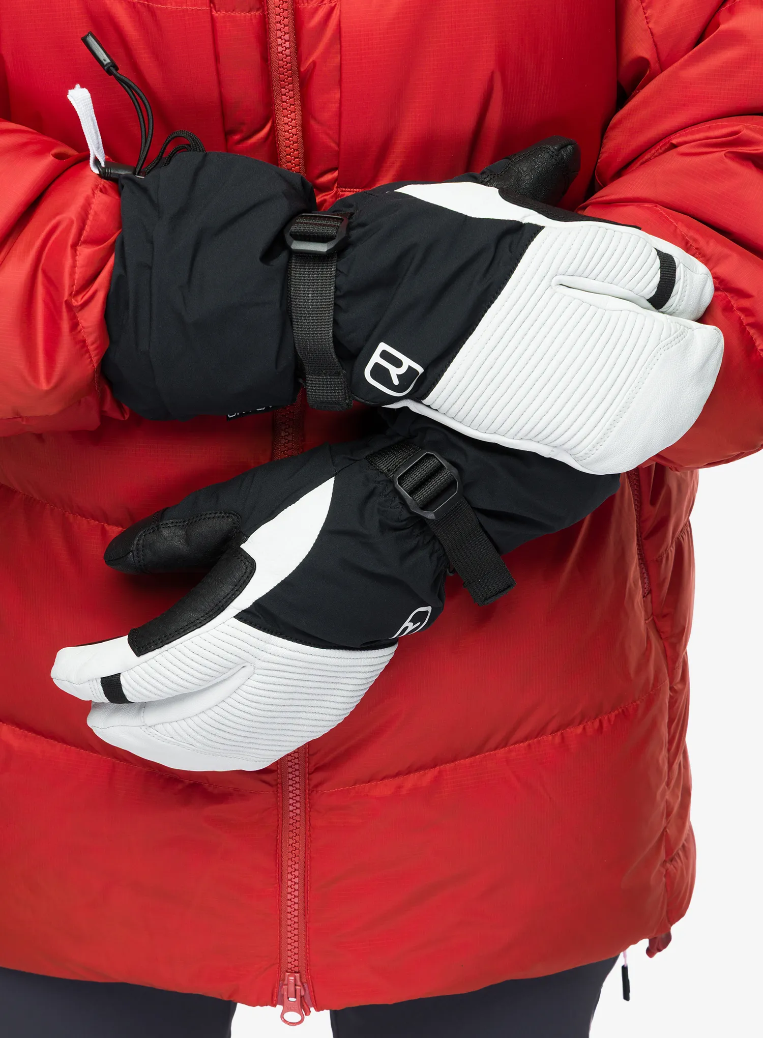 Skihandschuhe Ortovox Freeride 3 Finger Glove Pro - black raven/black
