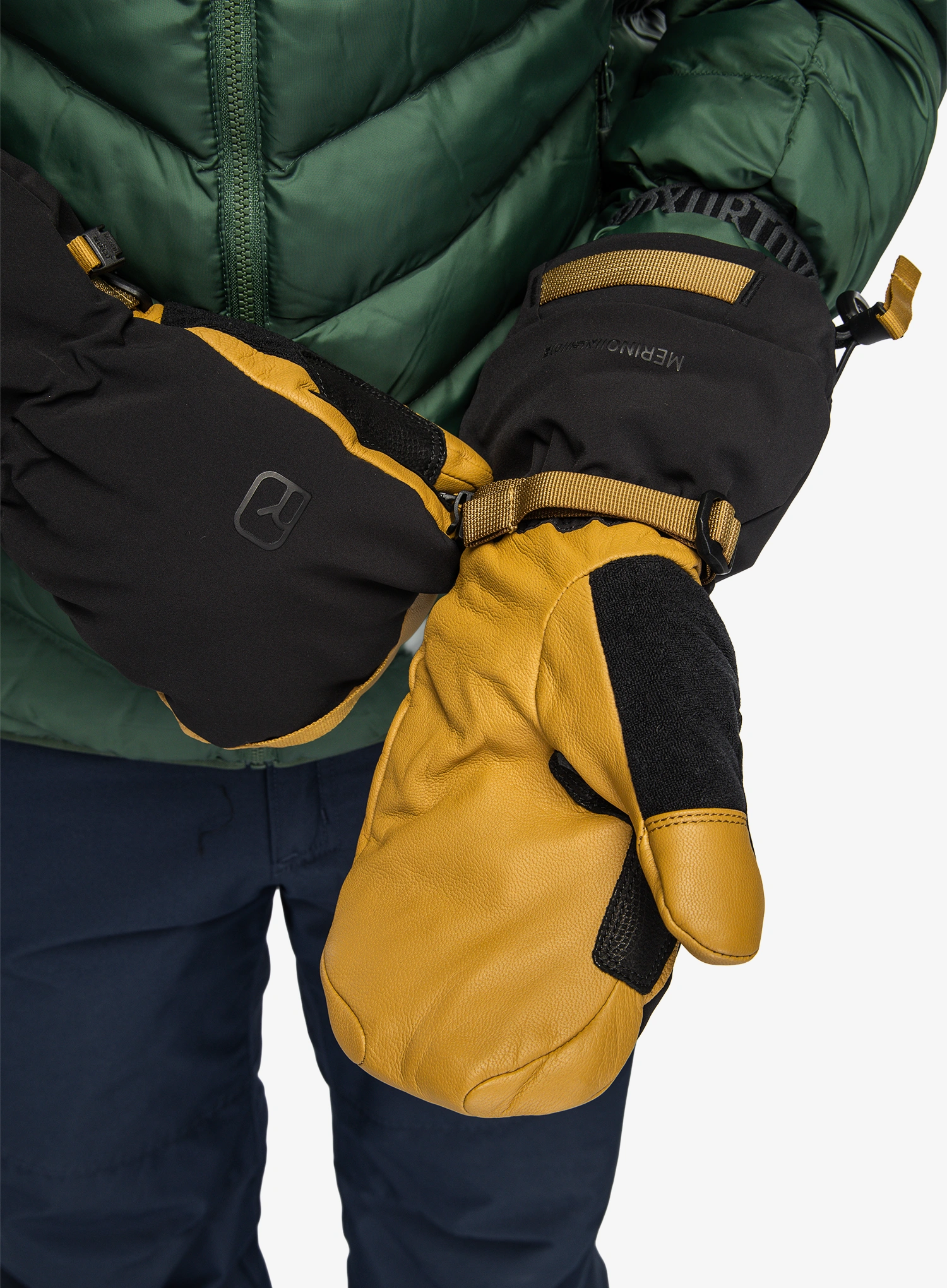 Skihandschuhe Ortovox Merino Freeride Mitten - wild cumin