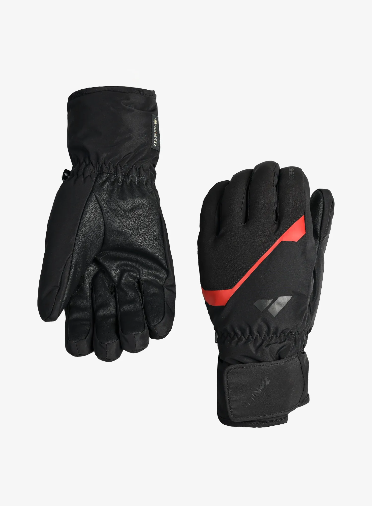 Skihandschuhe Zanier Rauris.GTX - black/red