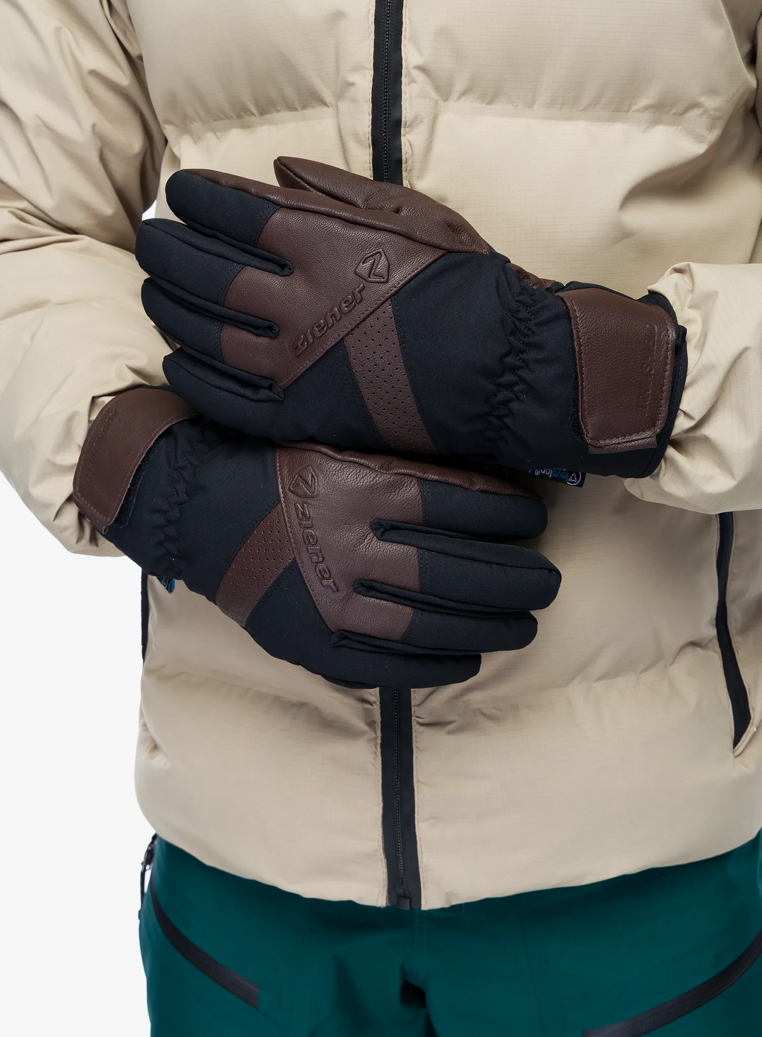Skihandschuhe Ziener Getter AS AW Glove - dark brown