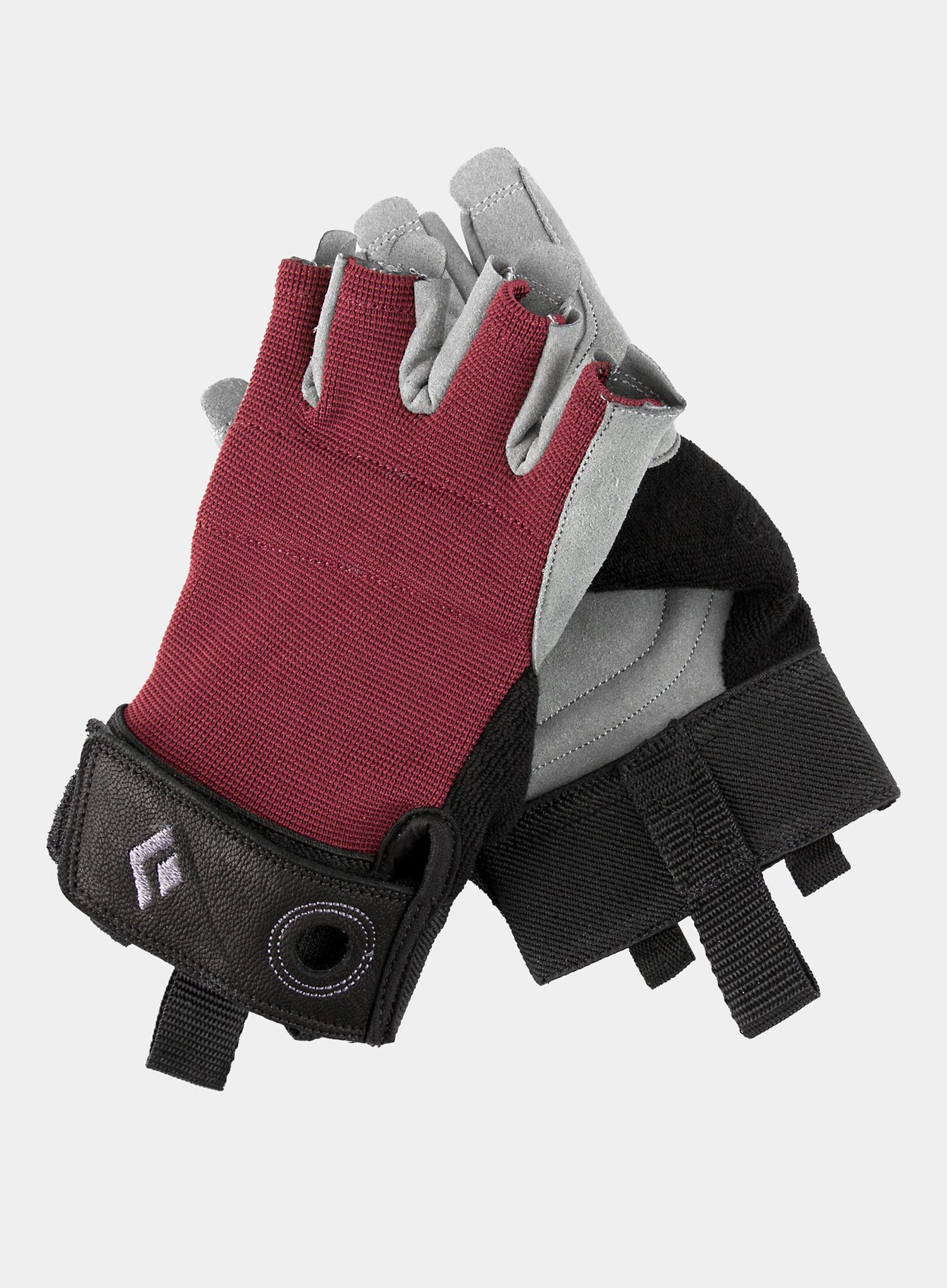Klettersteig-Handschuhe Black Diamond Crag Half-Finger Gloves - bordeaux