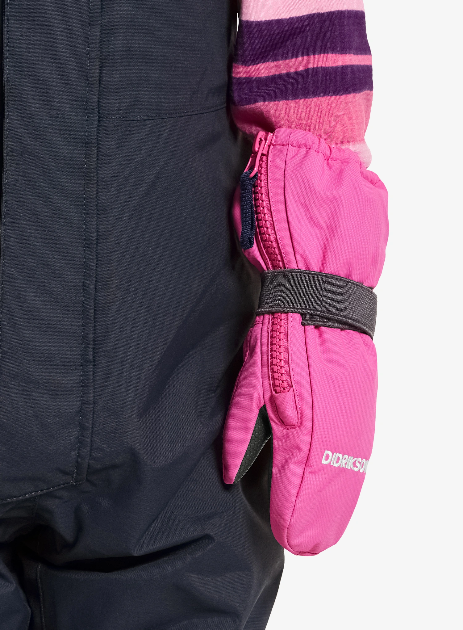 Handschuhe Kinder Didriksons Biggles Zip Mitten 8 - sweet pink