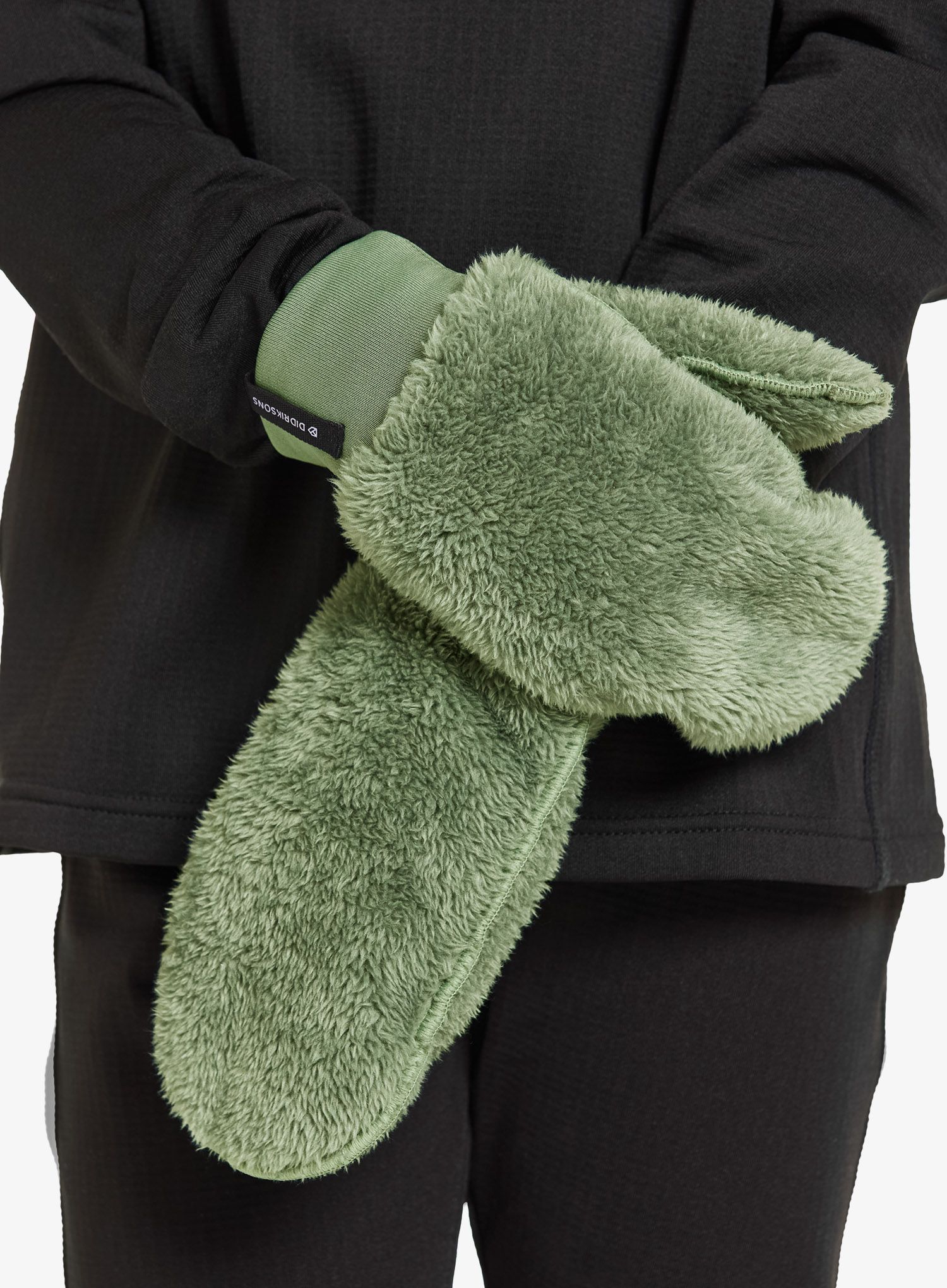 Handschuhe Kinder Didriksons Mejram Mittens - light moss